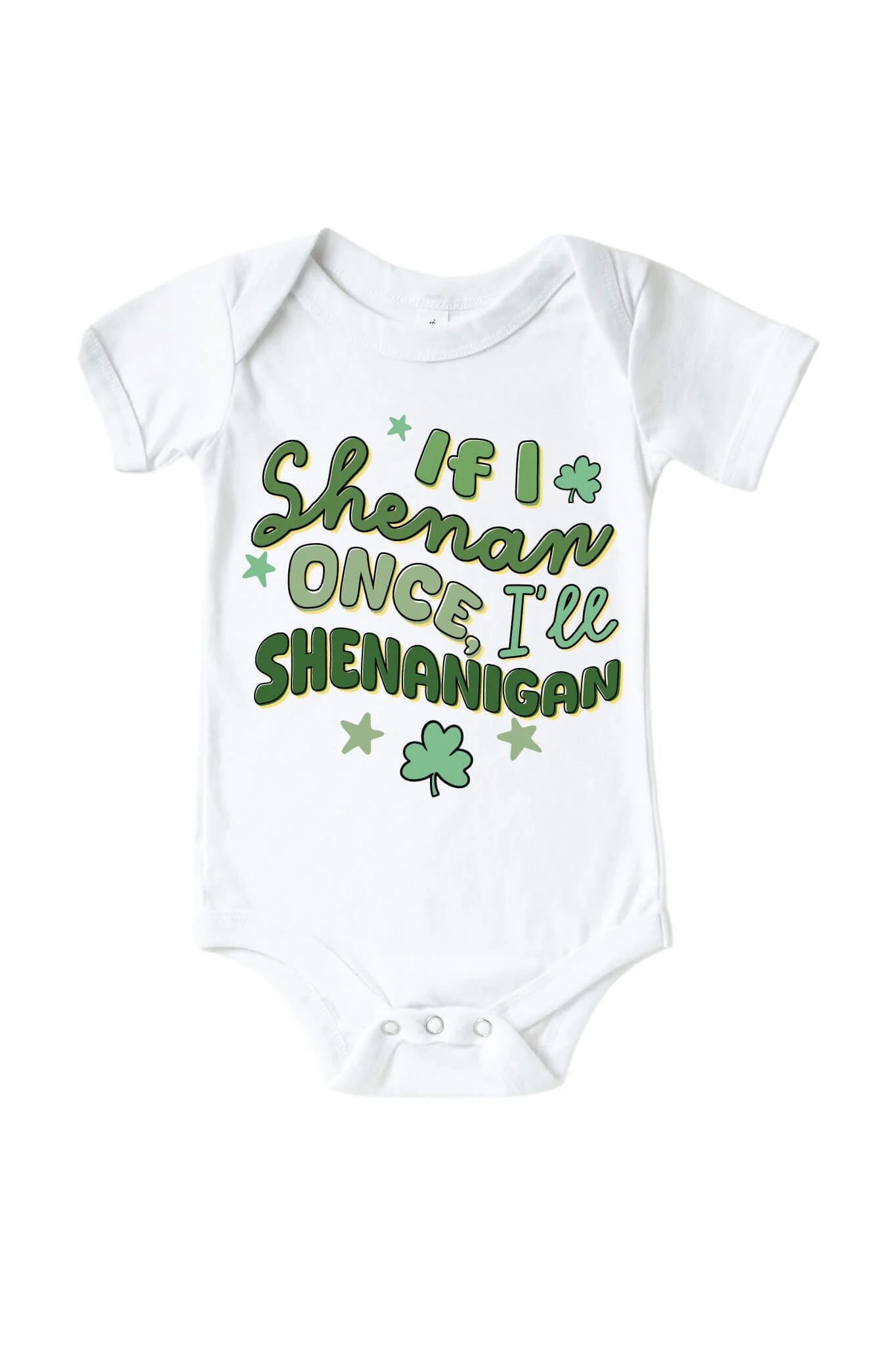 Shenanigan Graphic Bodysuit & Kids Tee | White - Image 2