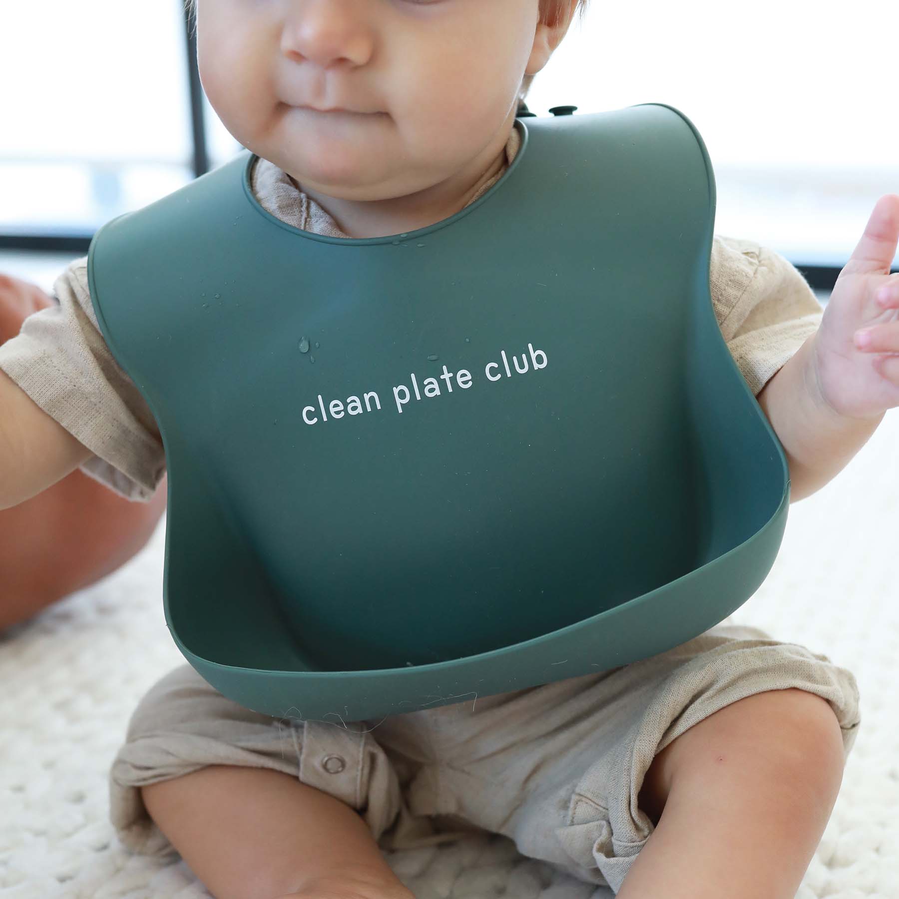 Silicone Baby Bib | Clean Plate Club - Image 4