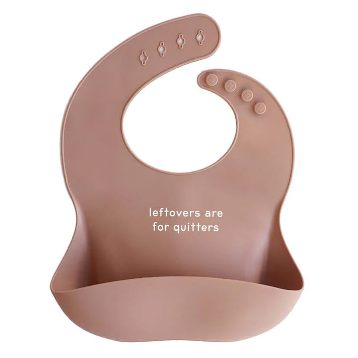 Silicone Baby Bib | Leftovers Are For Quitters - Image 2