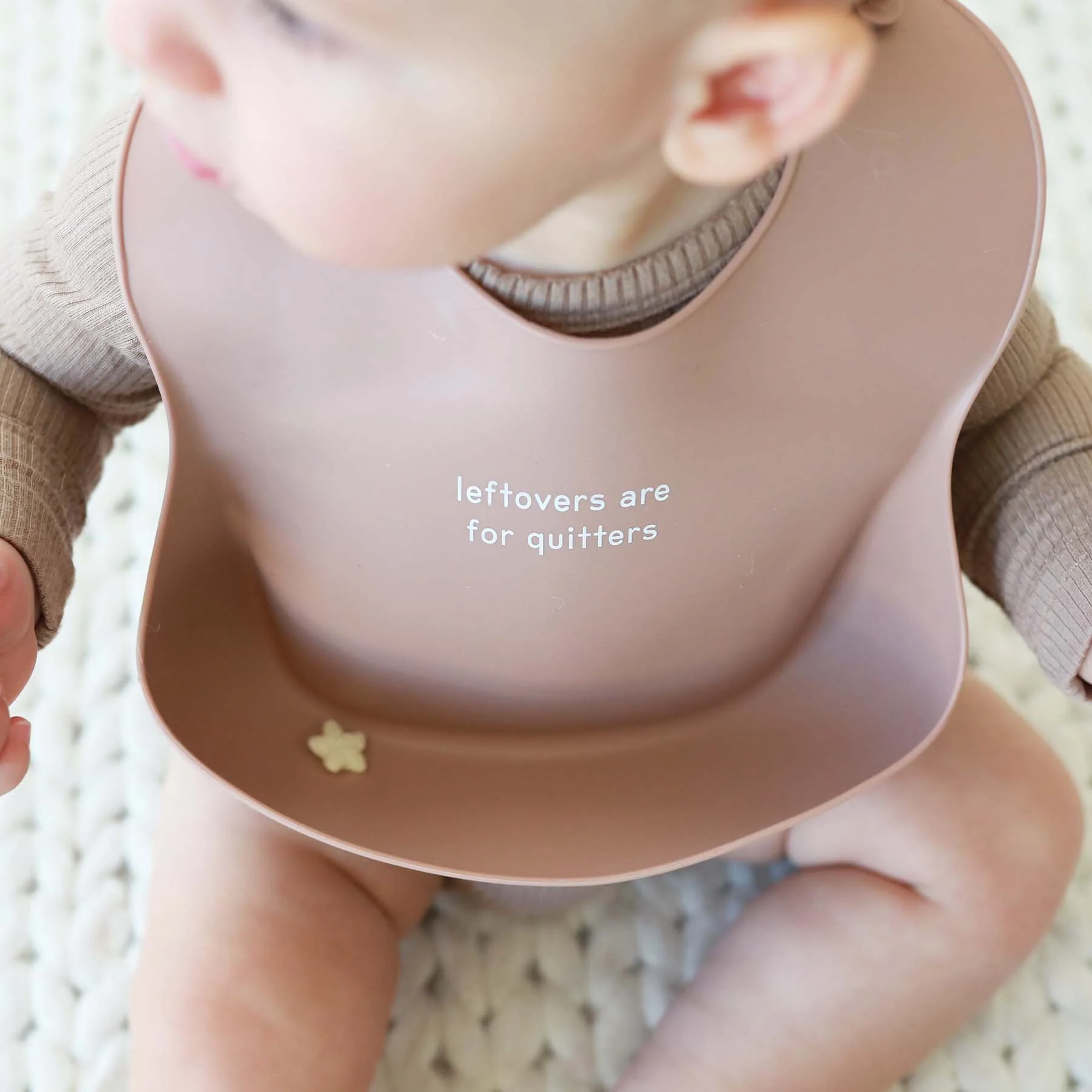 Silicone Baby Bib | Leftovers Are For Quitters - Image 4