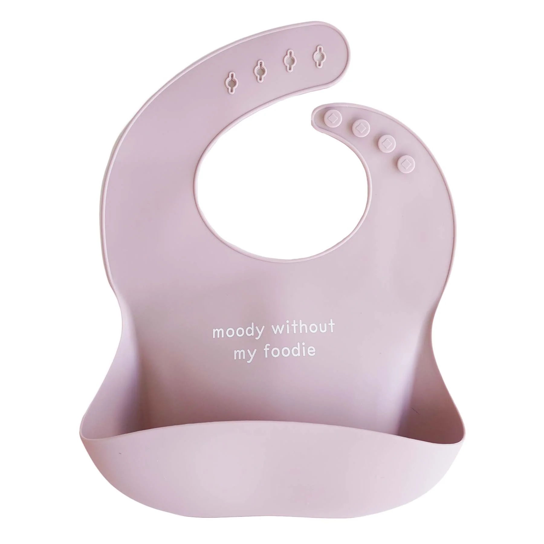 Silicone Baby Bib | Moody Without My Foodie - Image 2