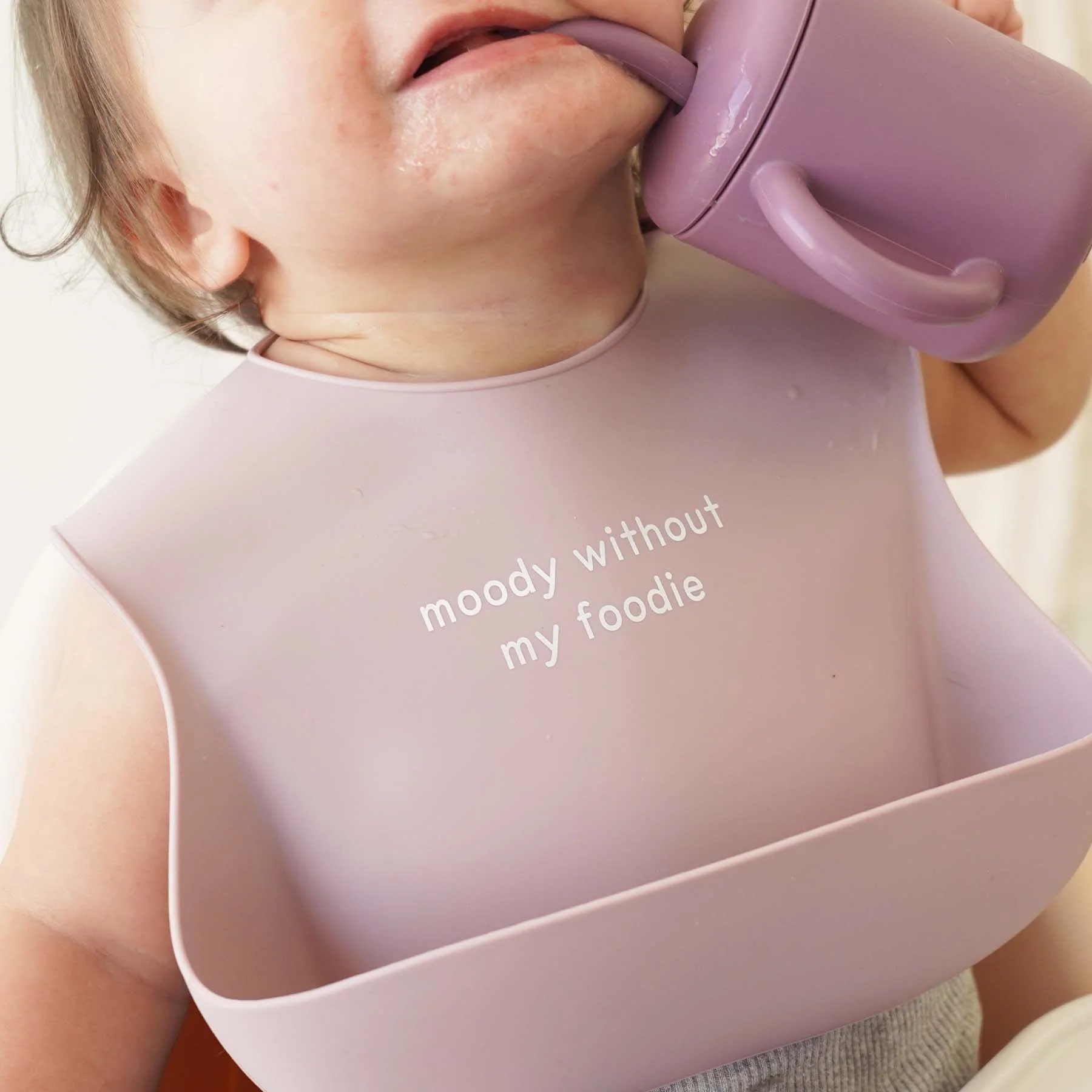 Silicone Baby Bib | Moody Without My Foodie - Image 4