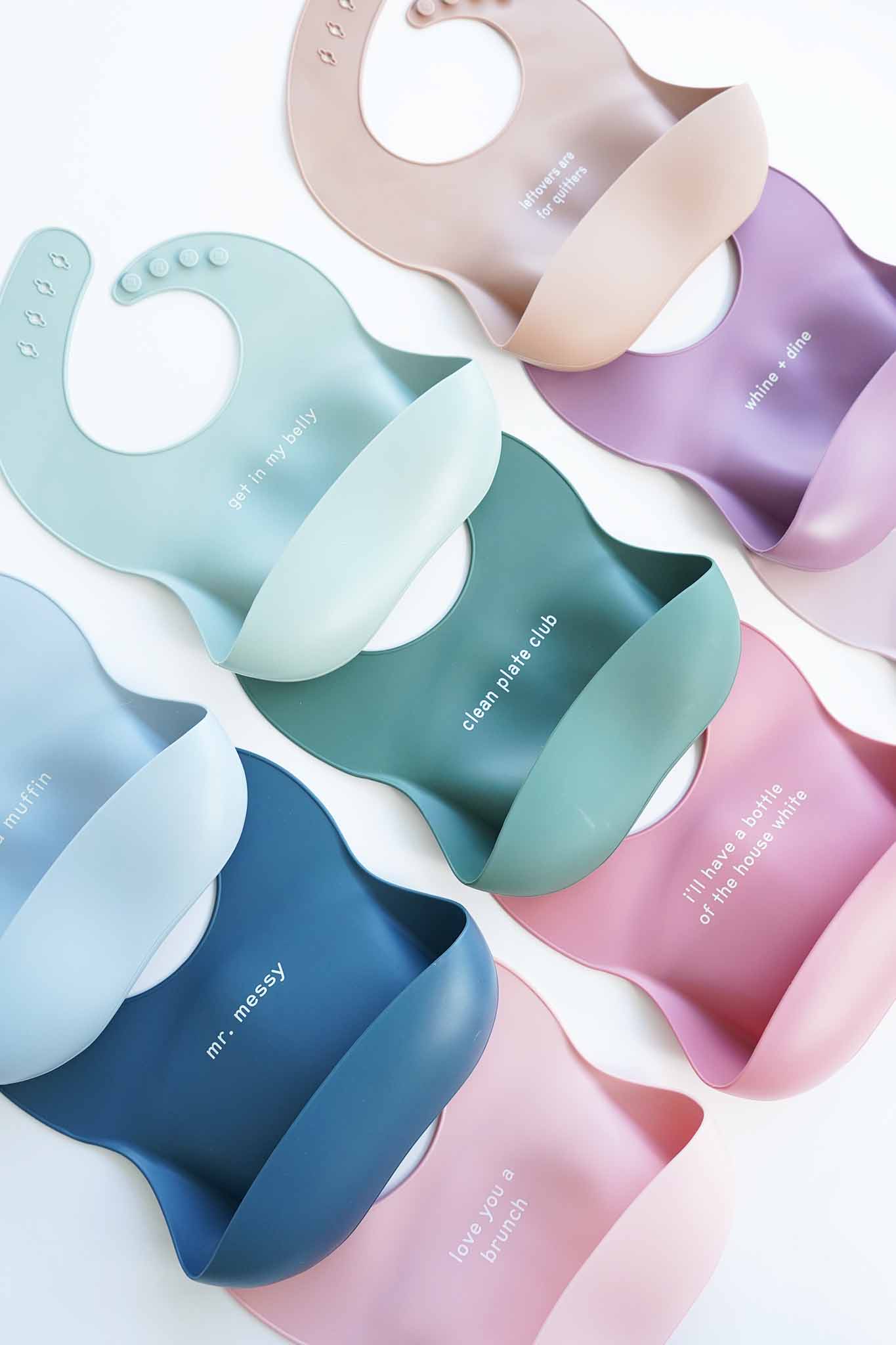 Silicone Sayings Baby Bibs