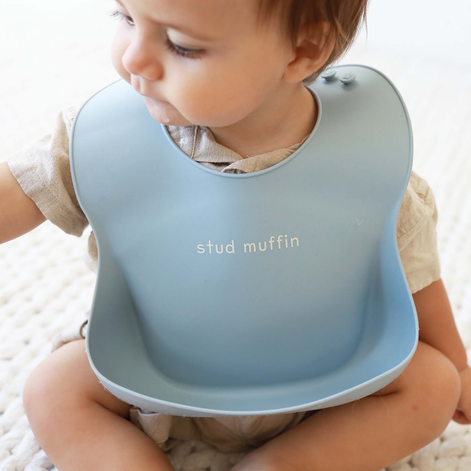 Silicone Sayings Baby Bibs - Image 22