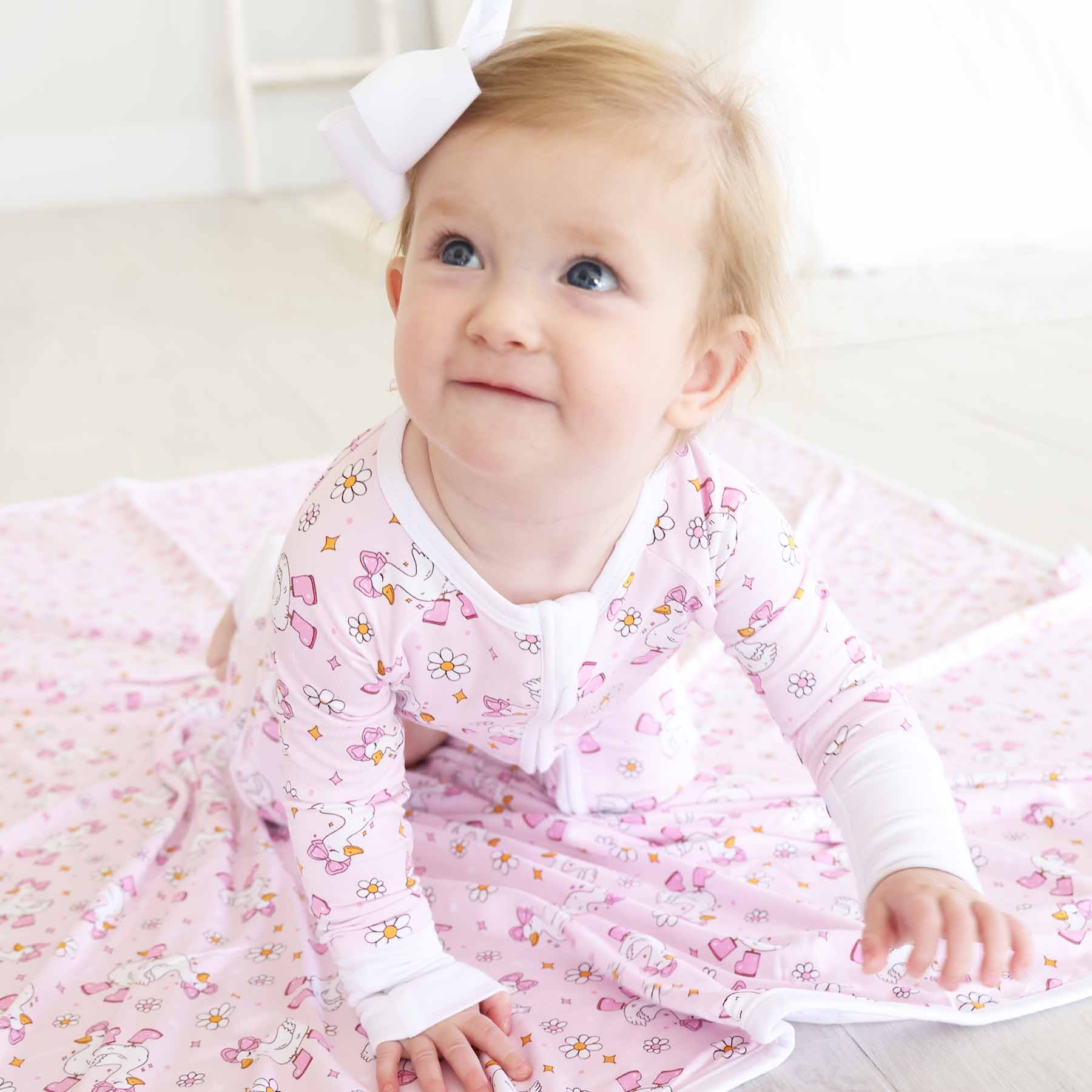 Silly Goose Convertible Zip Romper | Pink - Image 14