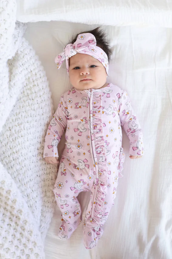 Silly Goose Knit Large Bow Headwrap | Pink - Image 3