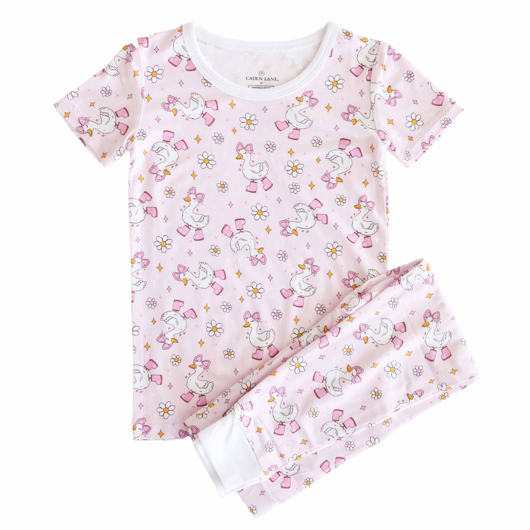 Silly Goose Two Piece Pajama Set | Pink - Image 2