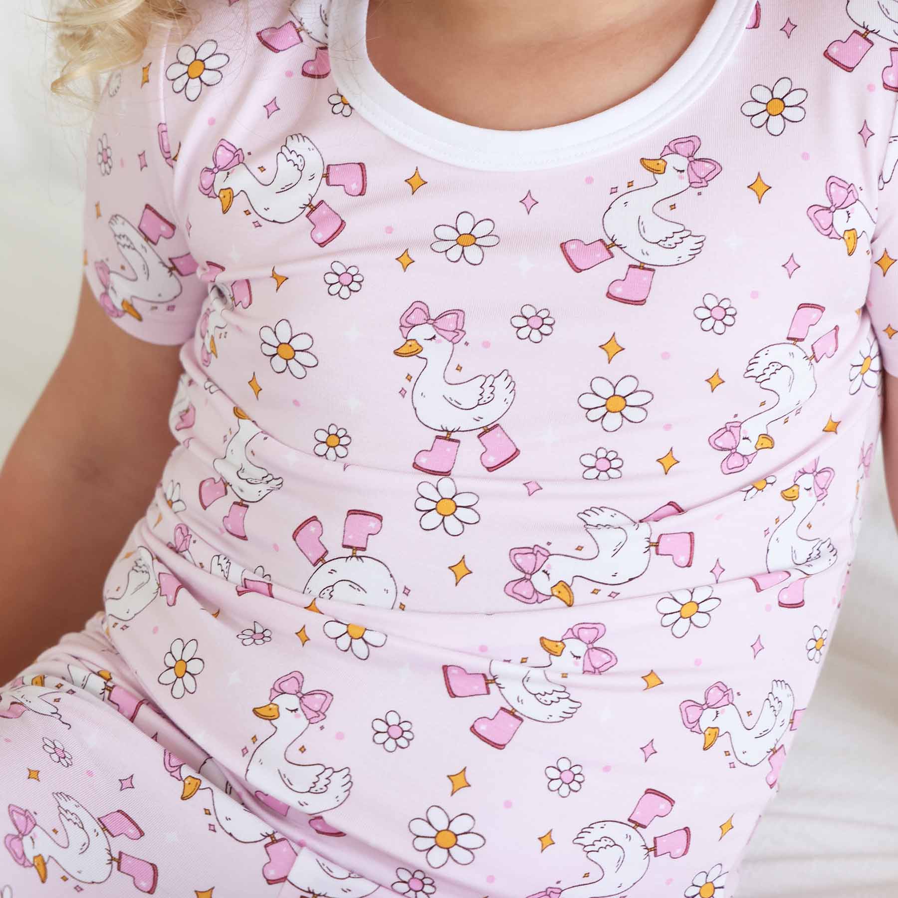 Silly Goose Two Piece Pajama Set | Pink - Image 3
