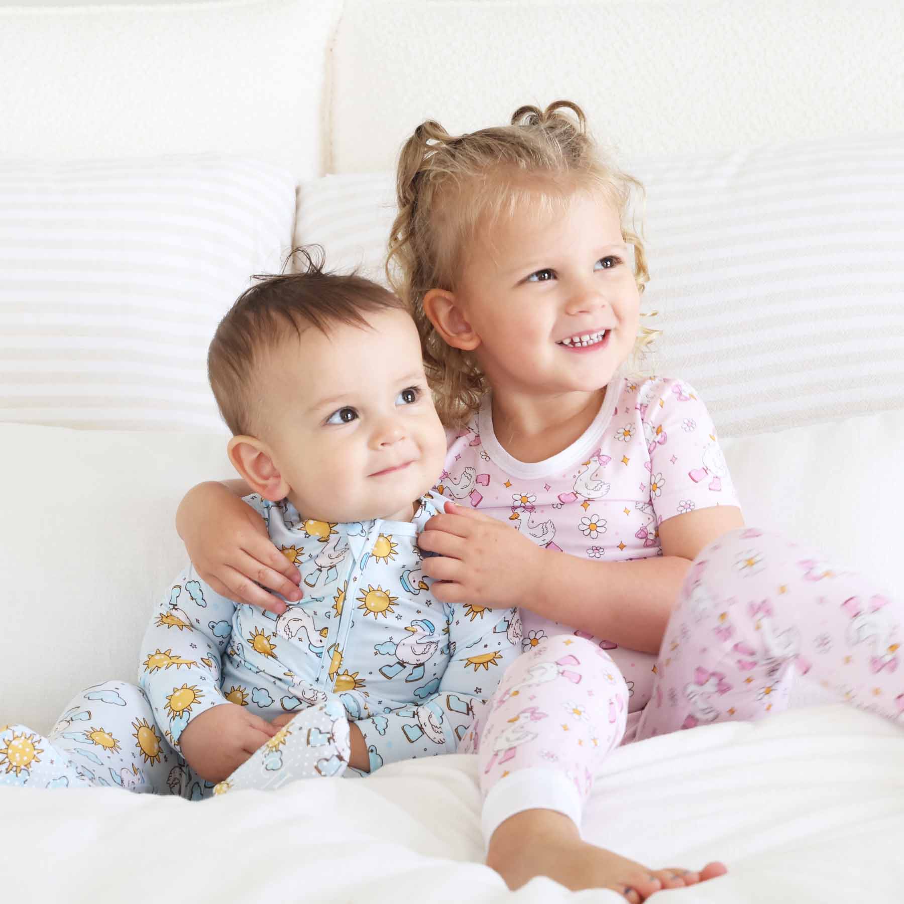 Silly Goose Two Piece Pajama Set | Pink - Image 4