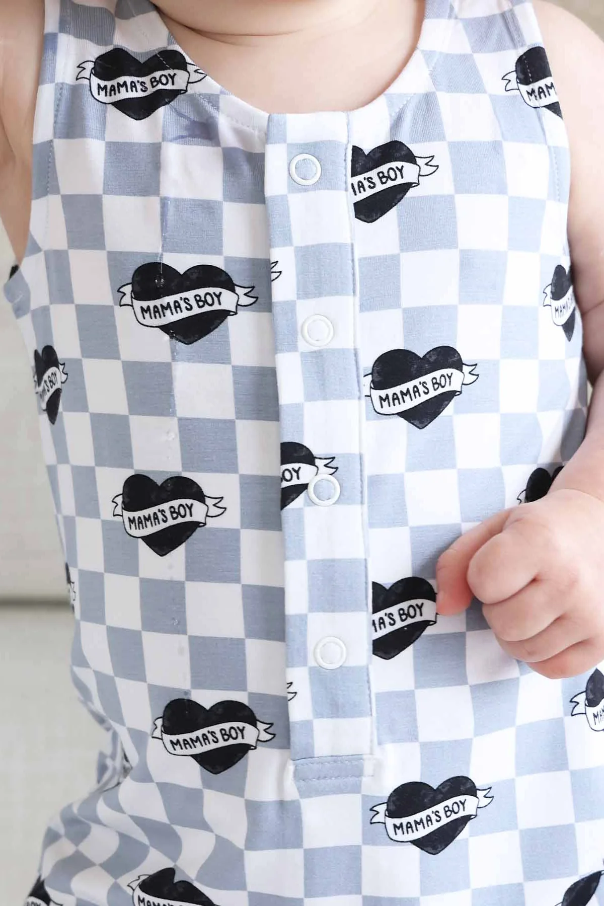 Sleeveless Snap Romper | Mama's Boy - Image 3