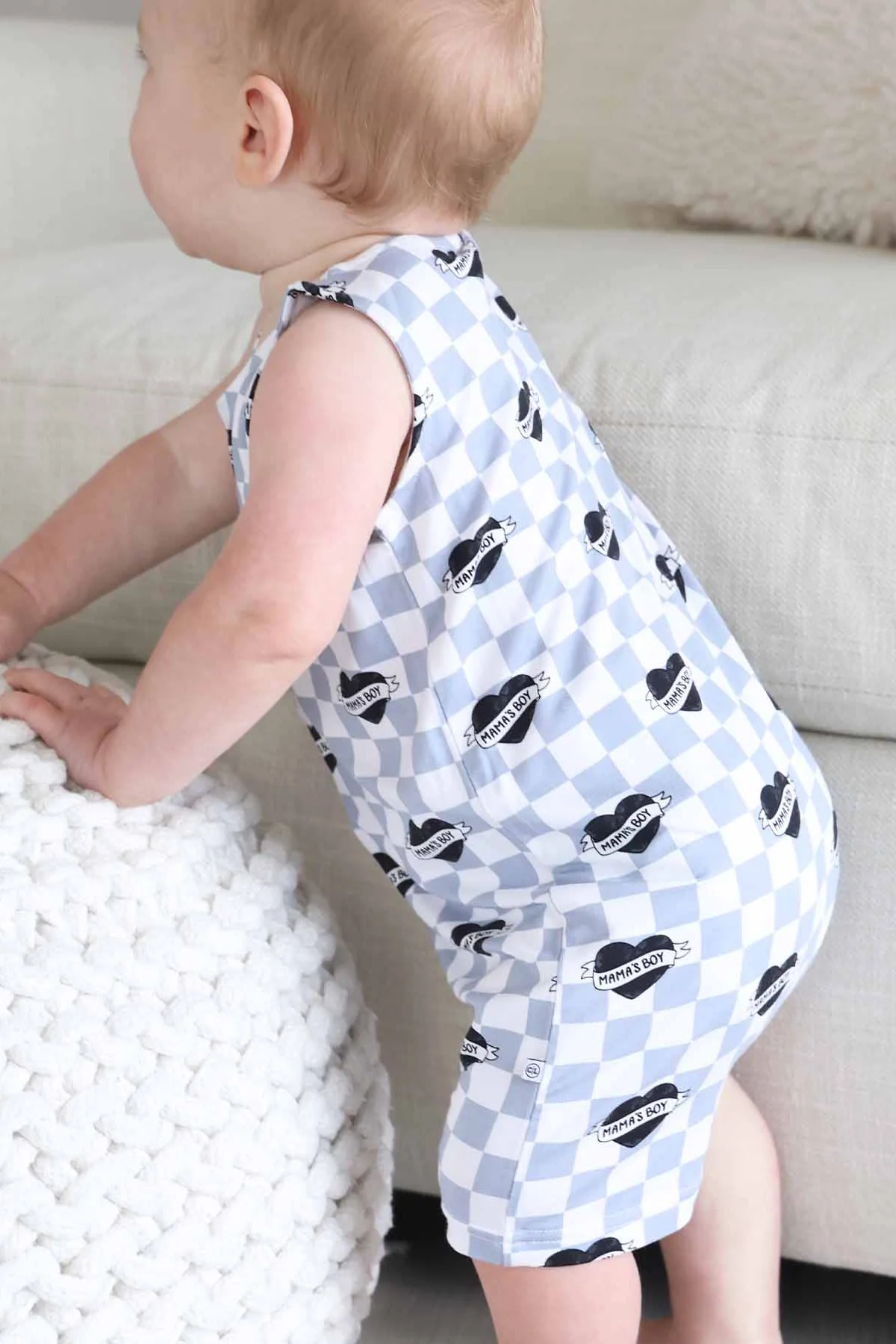 Sleeveless Snap Romper | Mama's Boy - Image 7