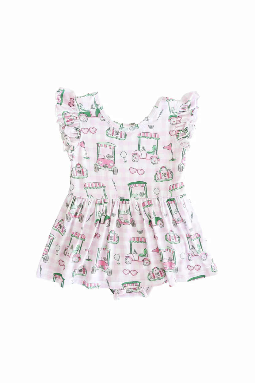 Sleeveless Twirl Bodysuit | Birdie Babes Pink - Image 2