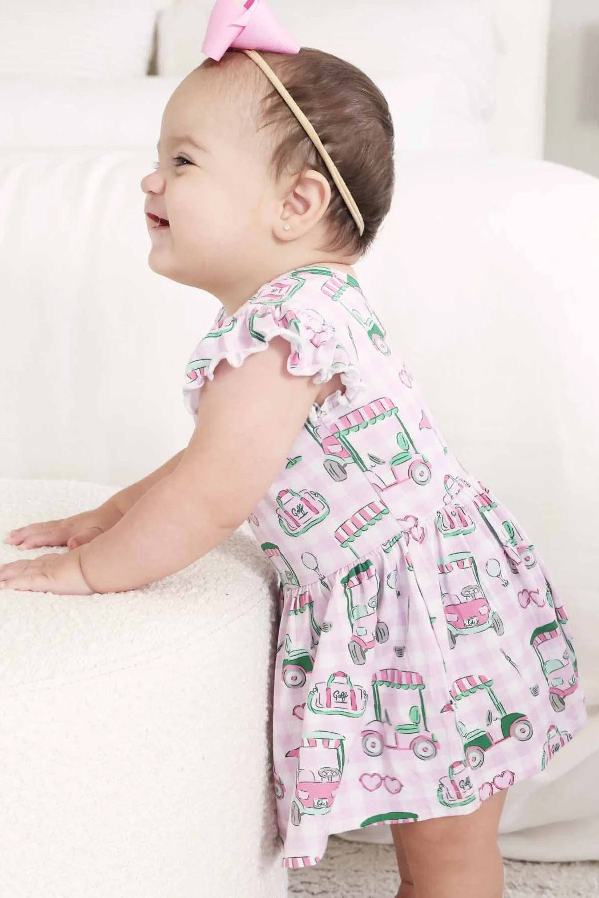 Sleeveless Twirl Bodysuit | Birdie Babes Pink - Image 6