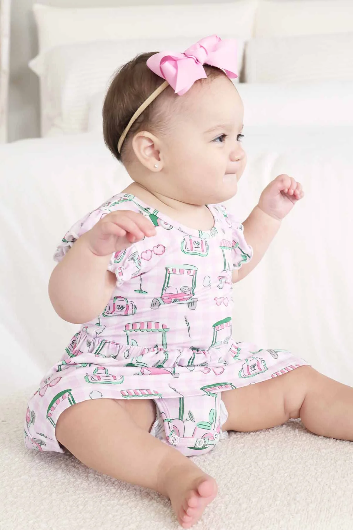 Sleeveless Twirl Bodysuit | Birdie Babes Pink - Image 9