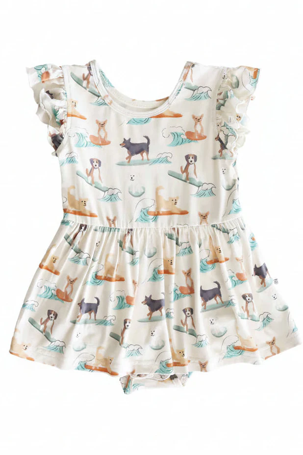 Sleeveless Twirl Bodysuit | Paddle Pups