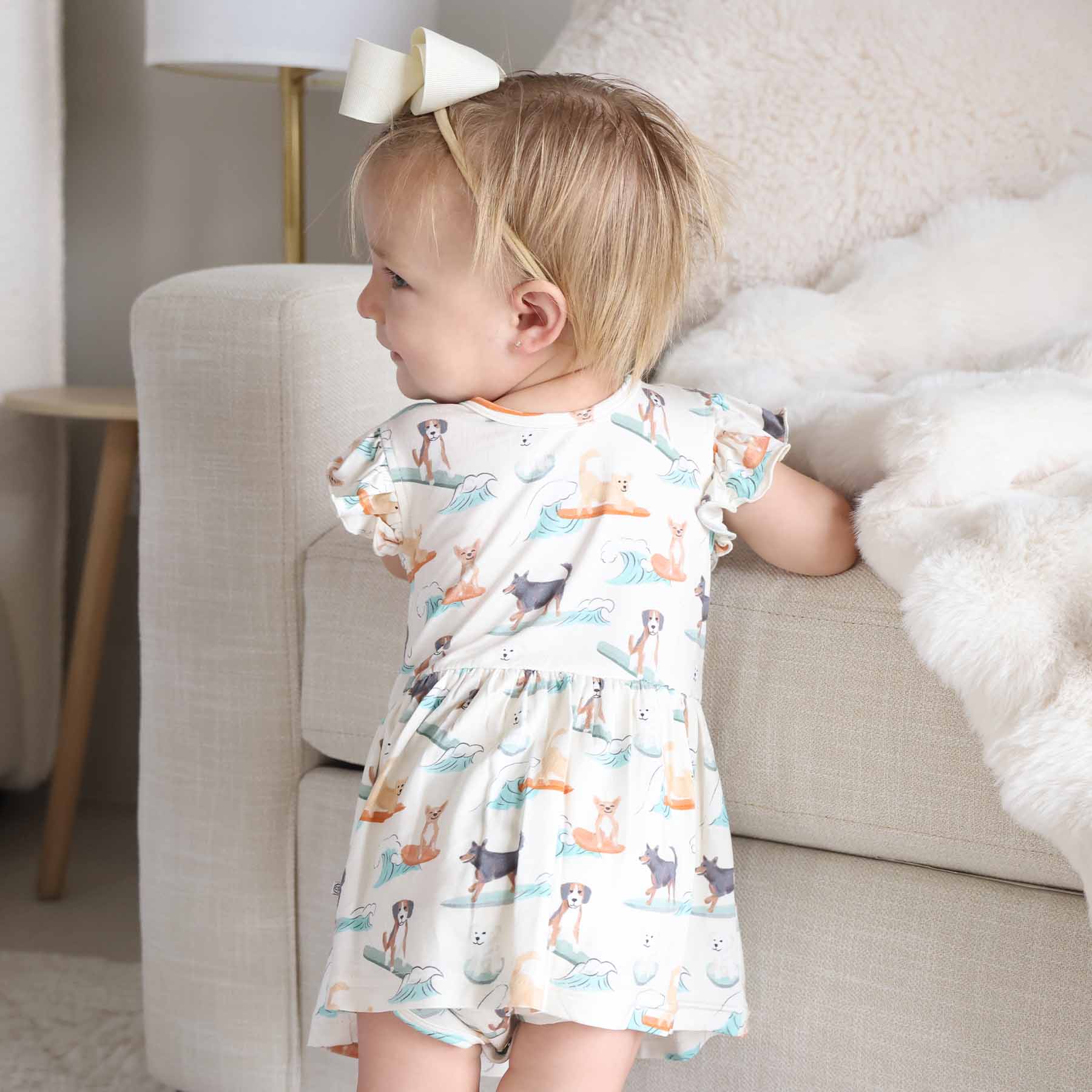 Sleeveless Twirl Bodysuit | Paddle Pups - Image 4