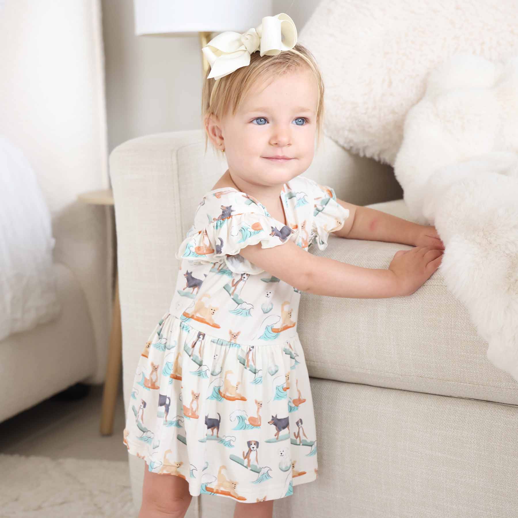 Sleeveless Twirl Bodysuit | Paddle Pups - Image 8