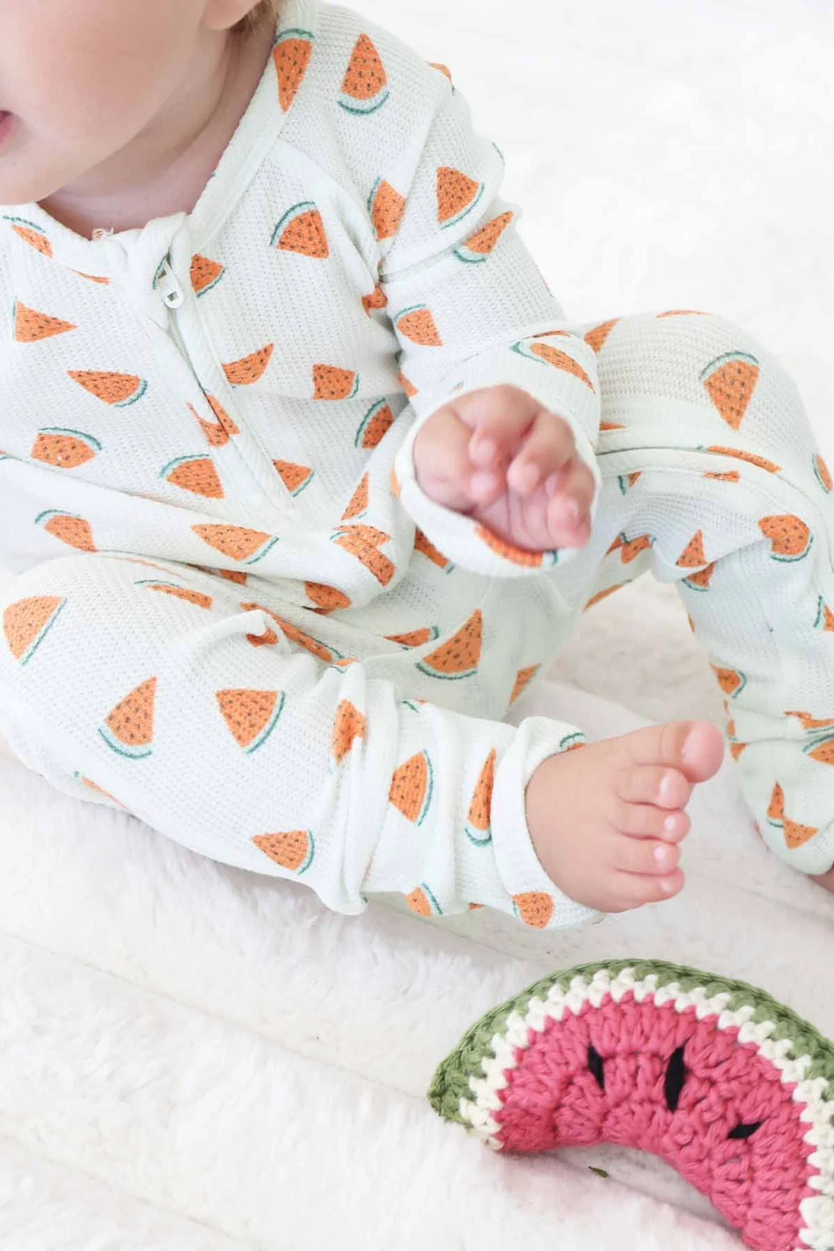 Slice, Slice Baby Bamboo Waffle Convertible Zip Romper - Image 6