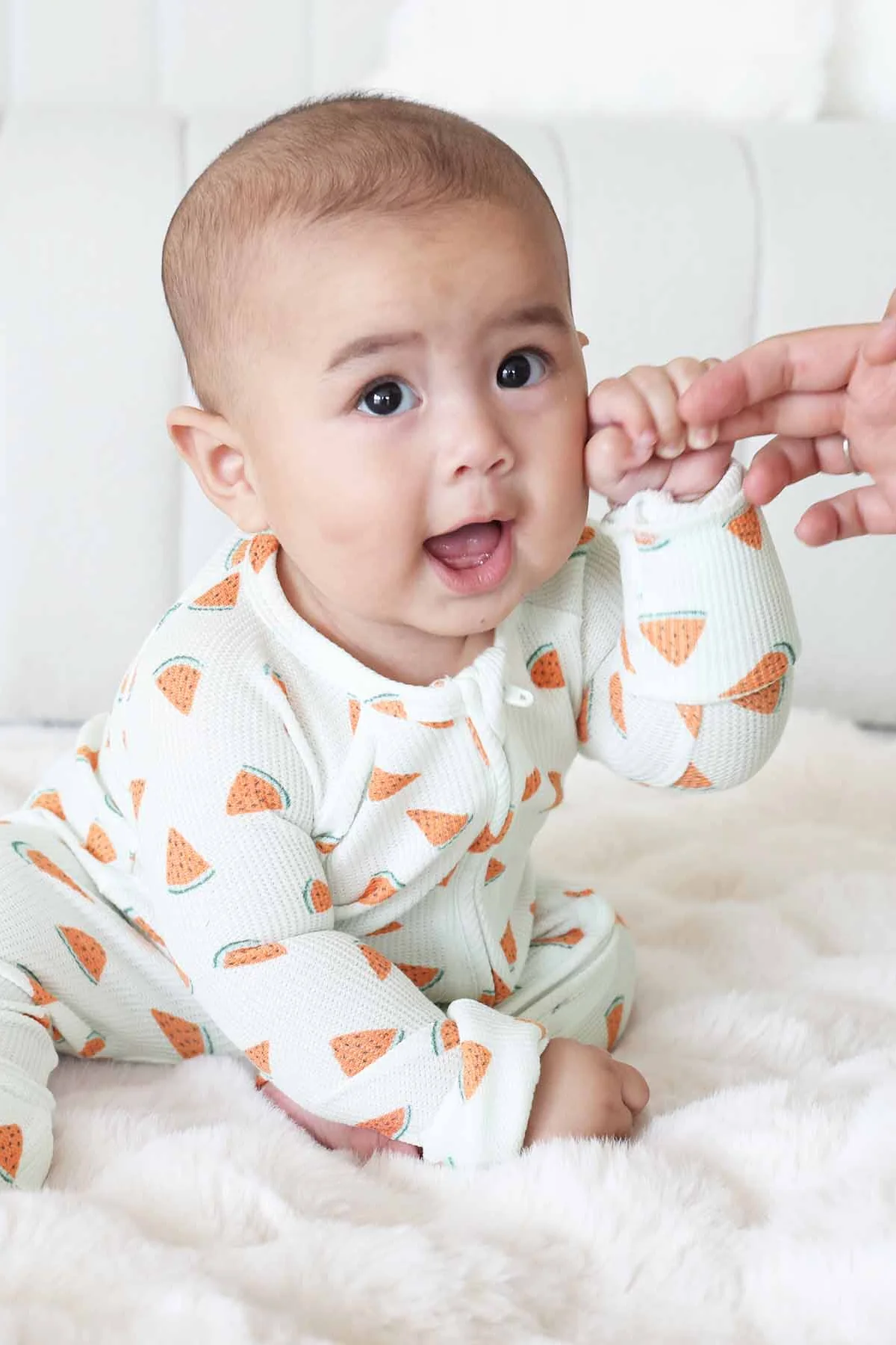 Slice, Slice Baby Bamboo Waffle Convertible Zip Romper - Image 8