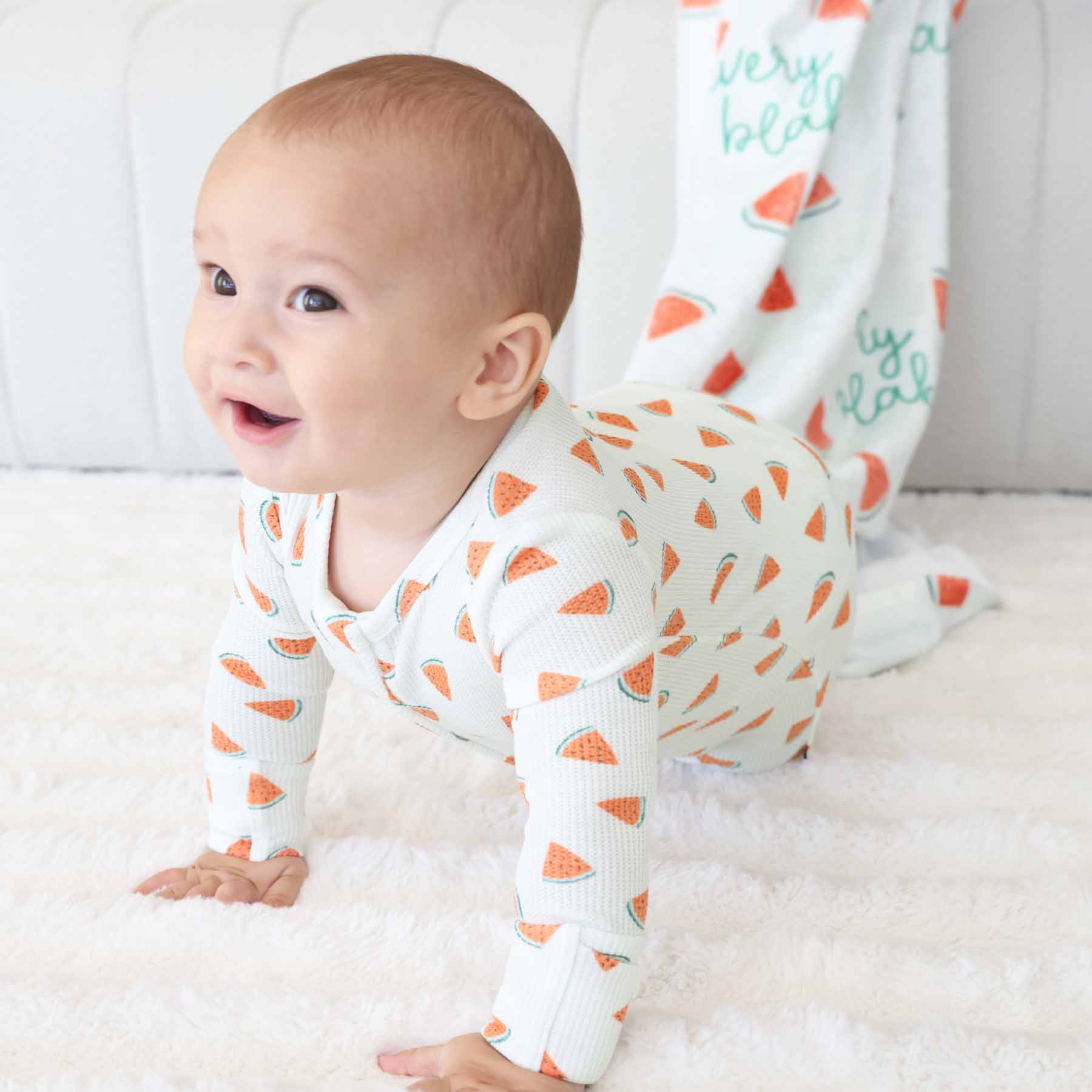 Slice, Slice Baby Bamboo Waffle Zipper Footie - Image 13