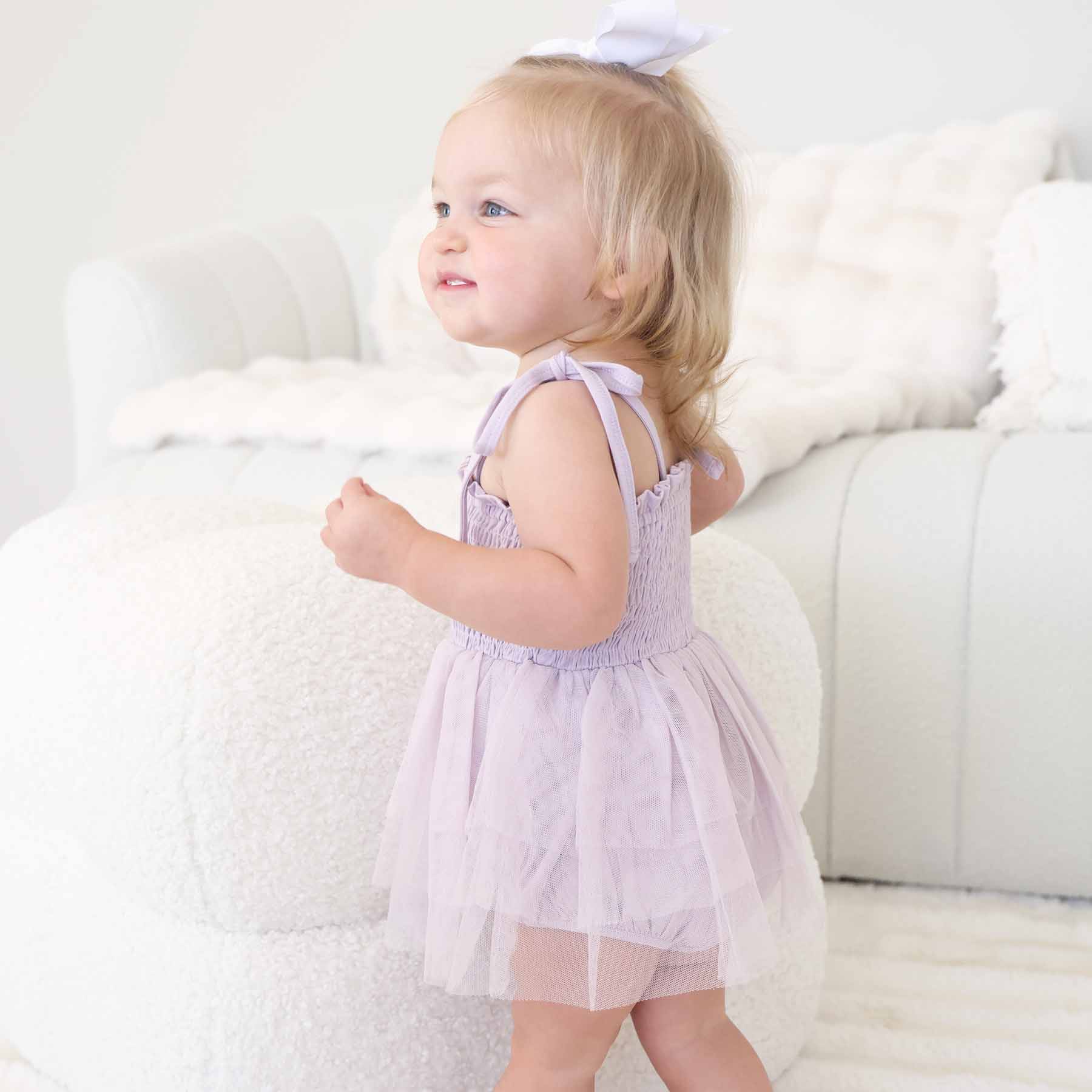 Smocked Tutu Bodysuit | Periwinkle - Image 4