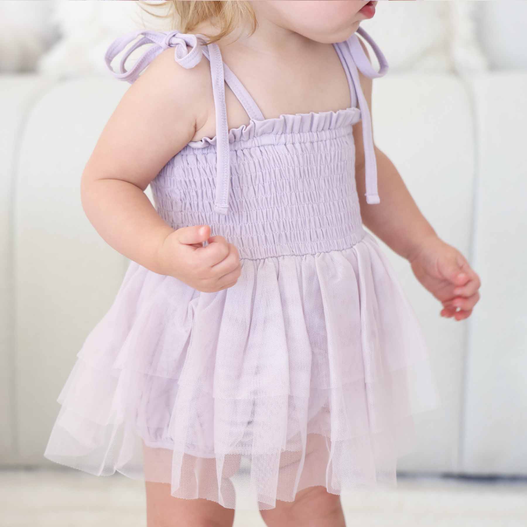 Smocked Tutu Bodysuit | Periwinkle - Image 7