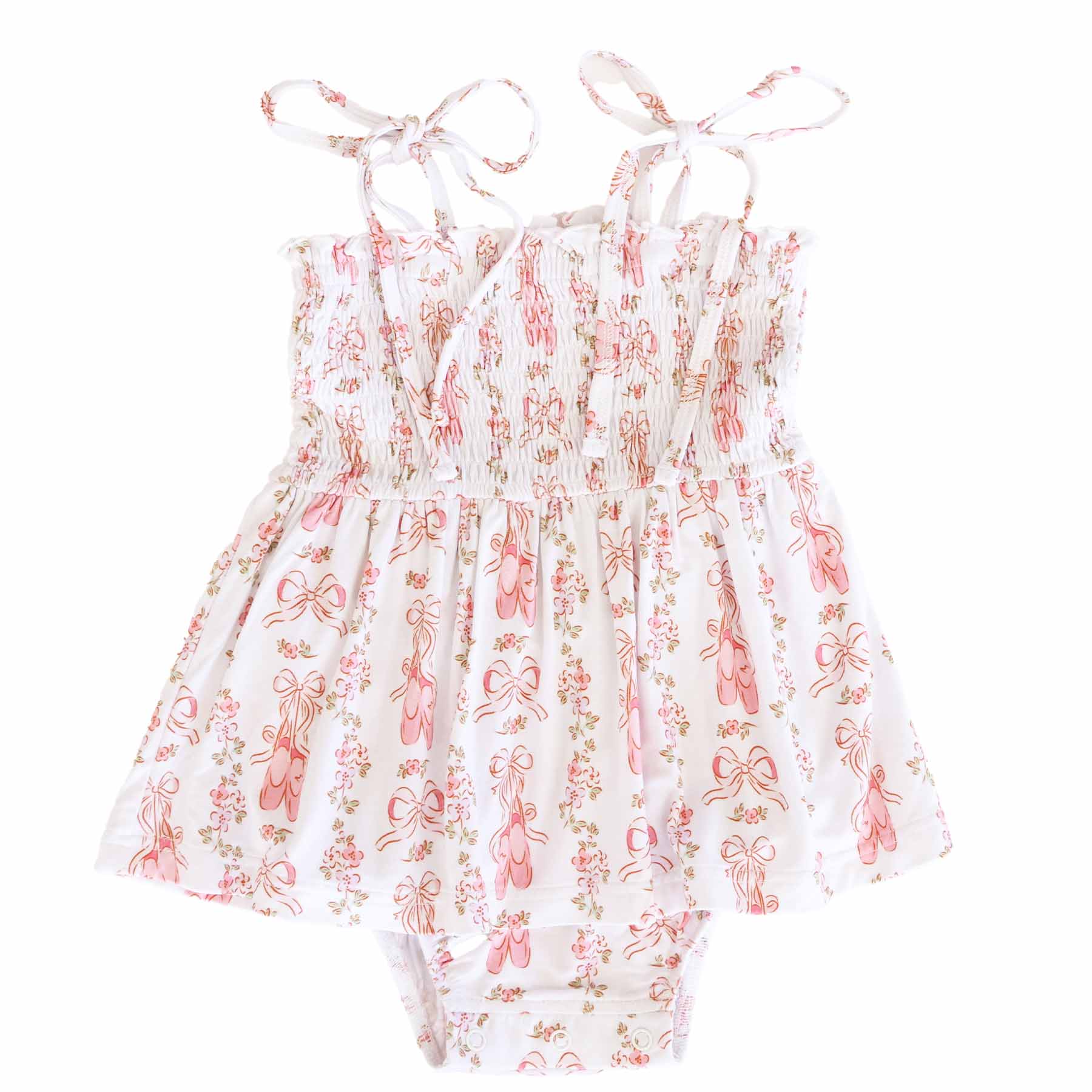 Smocked Twirl Bodysuit | Ballet Blossoms - Image 2