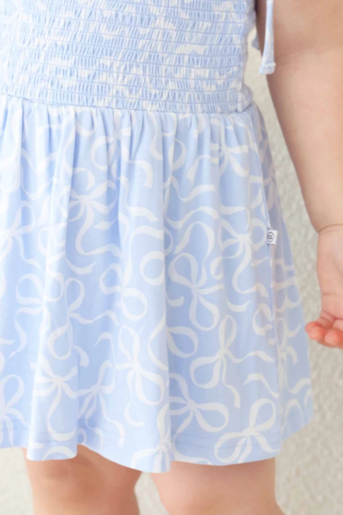 Smocked Twirl Bodysuit | Blue-tiful Bows - Image 6