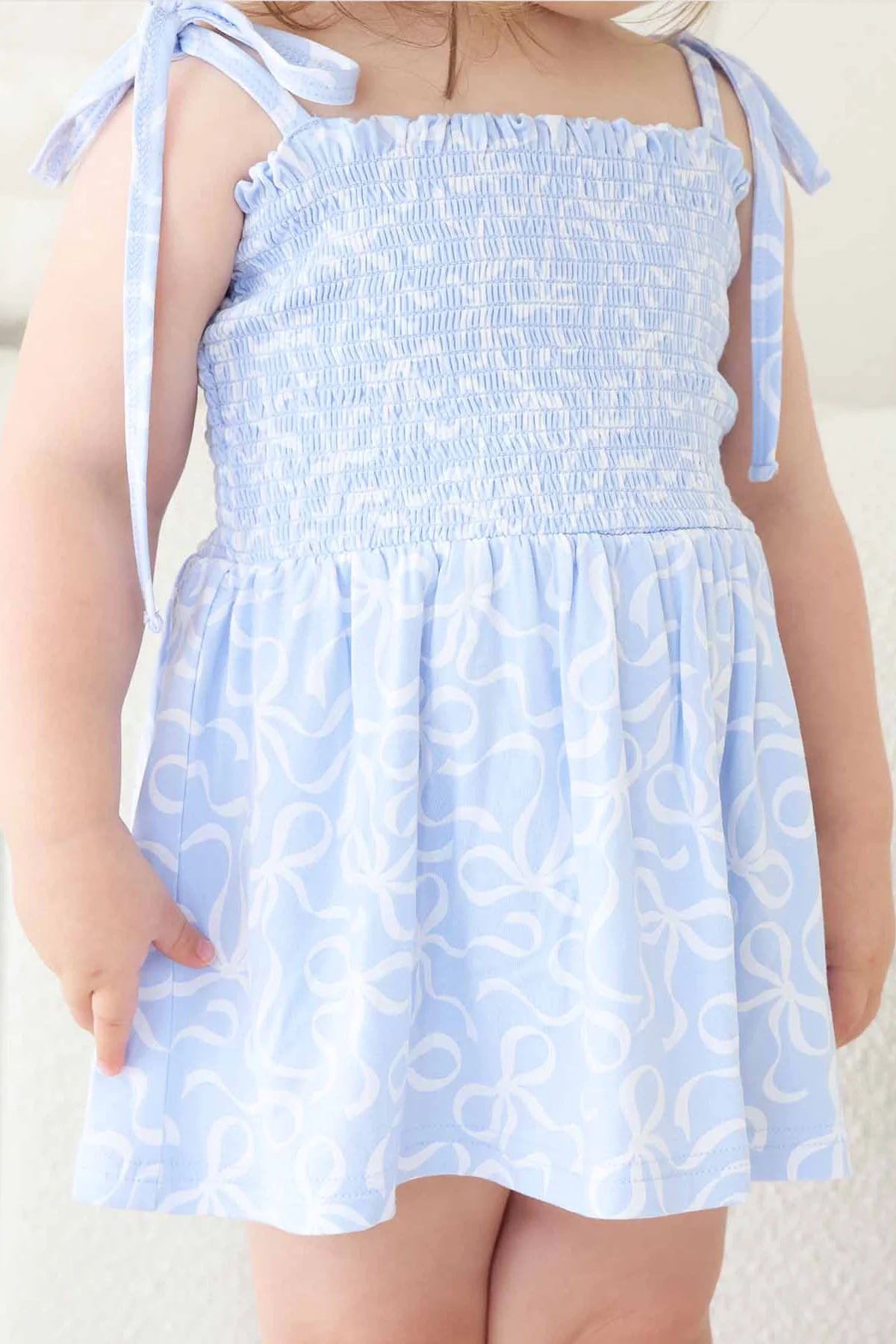 Smocked Twirl Bodysuit | Blue-tiful Bows - Image 8