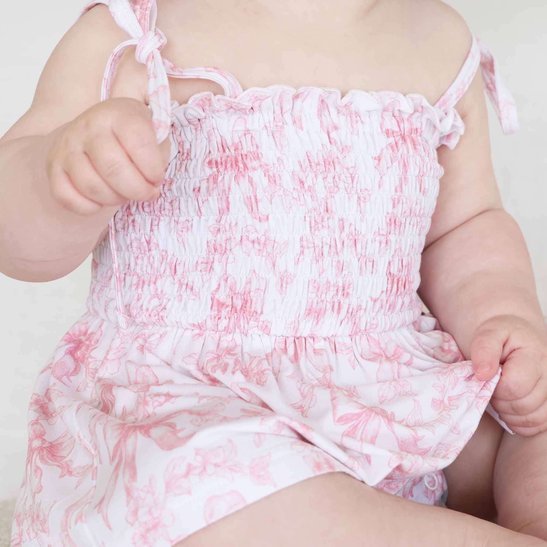 Smocked Twirl Bodysuit | Fancy Frills - Image 14