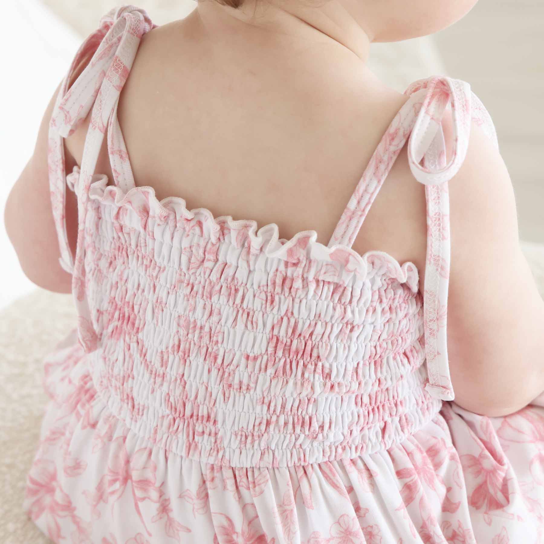 Smocked Twirl Bodysuit | Fancy Frills - Image 3