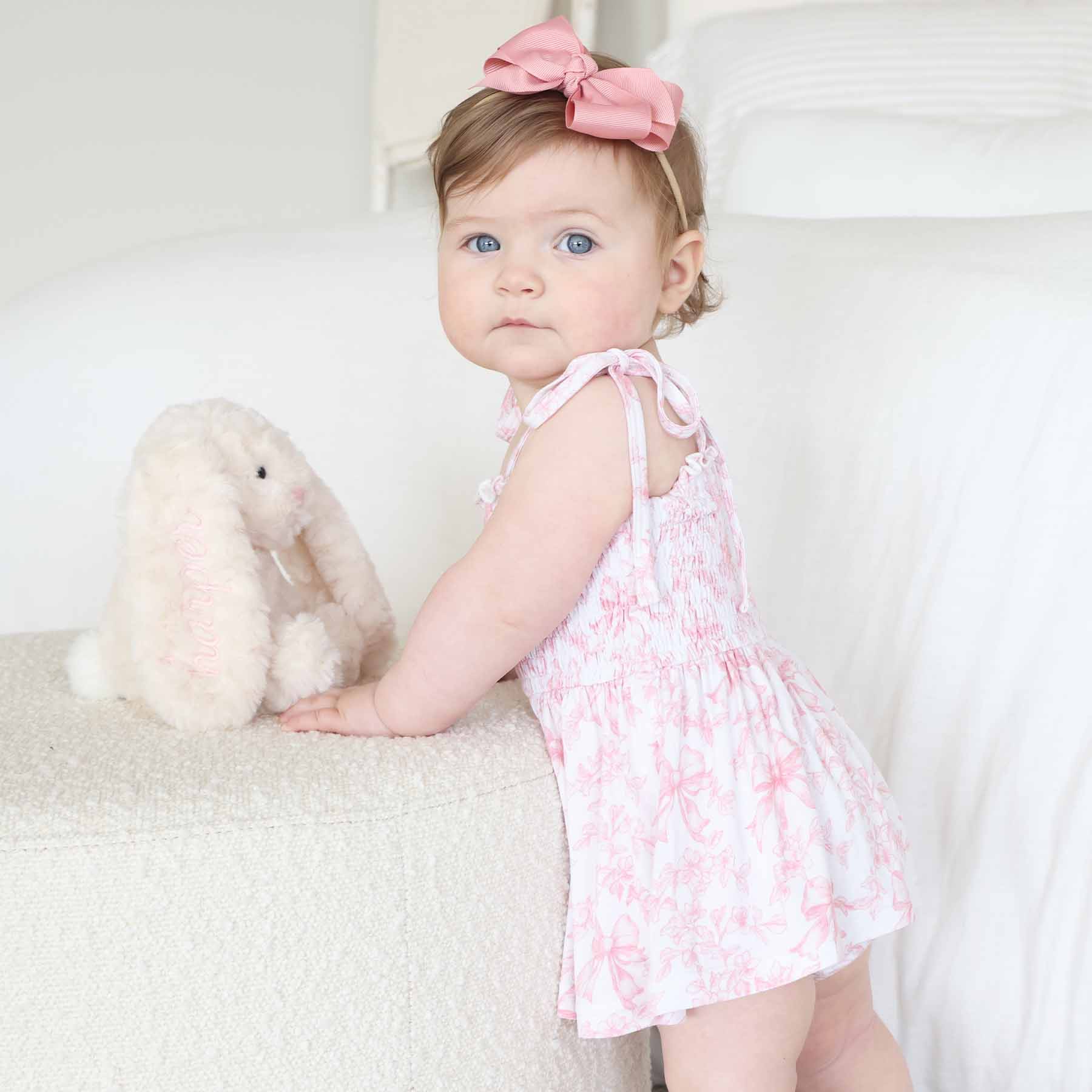 Smocked Twirl Bodysuit | Fancy Frills - Image 4