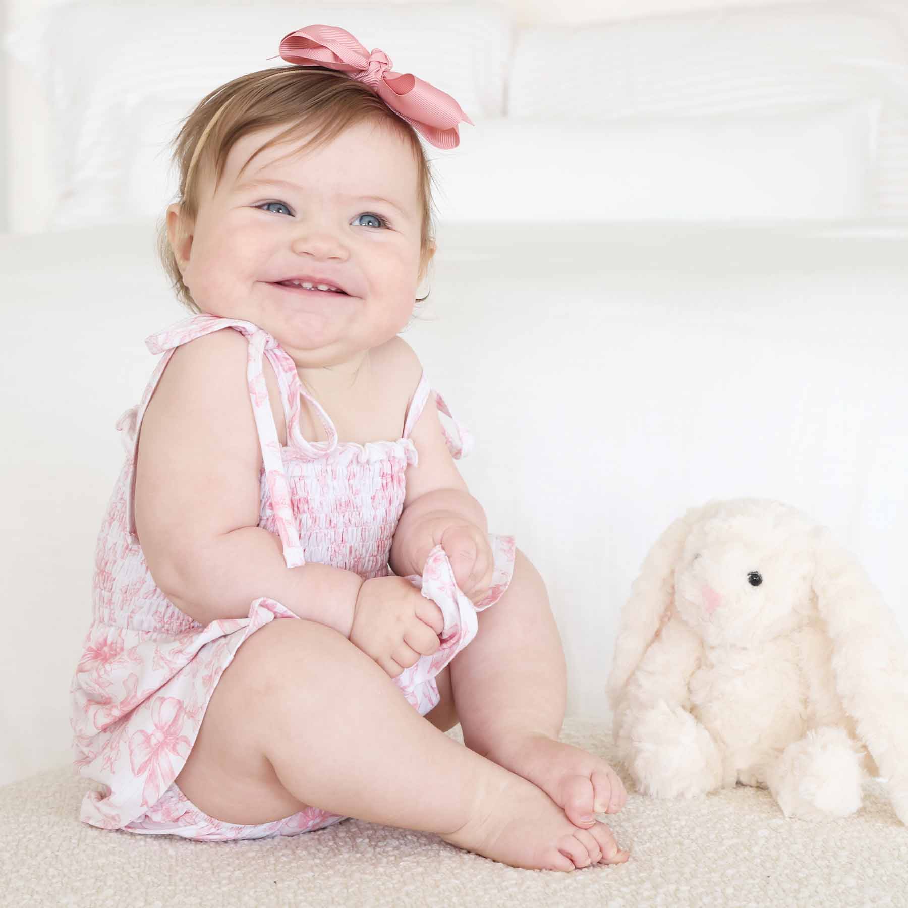 Smocked Twirl Bodysuit | Fancy Frills - Image 5