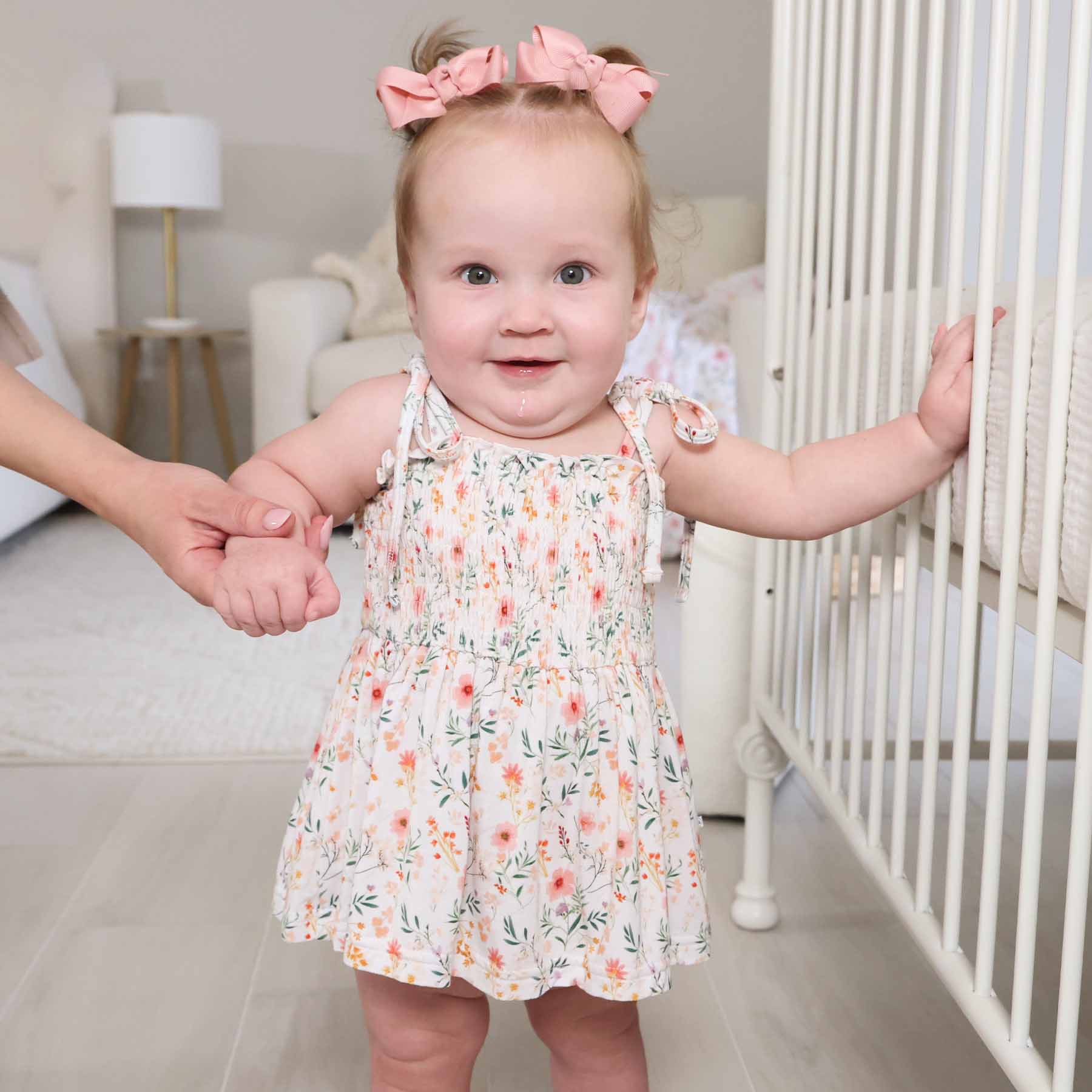 Smocked Twirl Bodysuit | Winnie's Wildflowers - Image 10