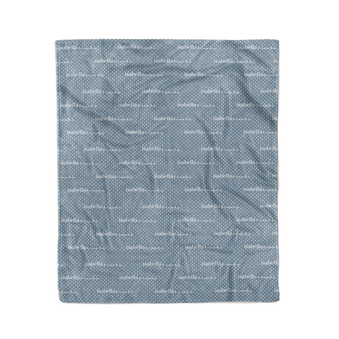 Snuggle Spots Personalized Kids Blanket | Blue - Image 4