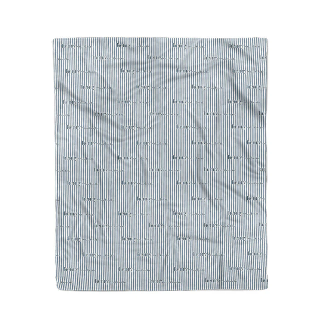Snuggle Stripes Personalized Kids Blanket - Image 9