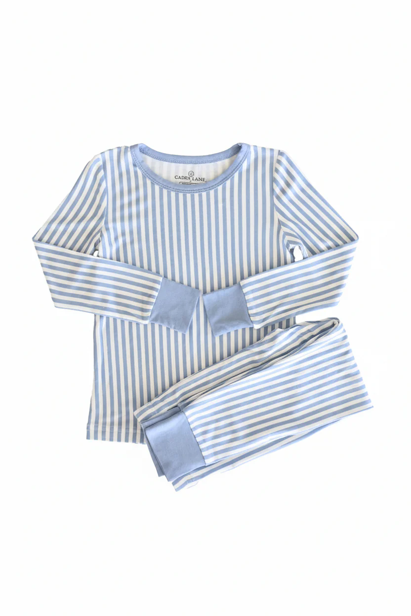 Snuggle Stripes Two Piece Pajama Set - Image 2