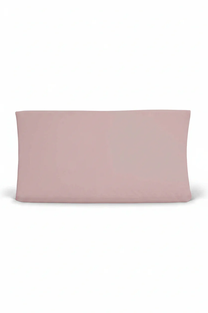 Solid Mauve Bamboo Knit Changing Pad Cover