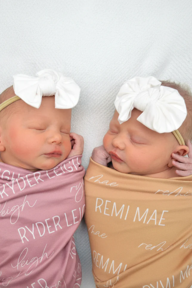 Solid White Knit Bow Headband - Image 2