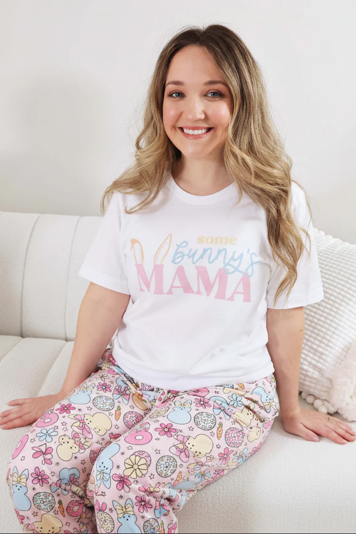 Some Bunny Easter Graphic Tee | White - Image 5