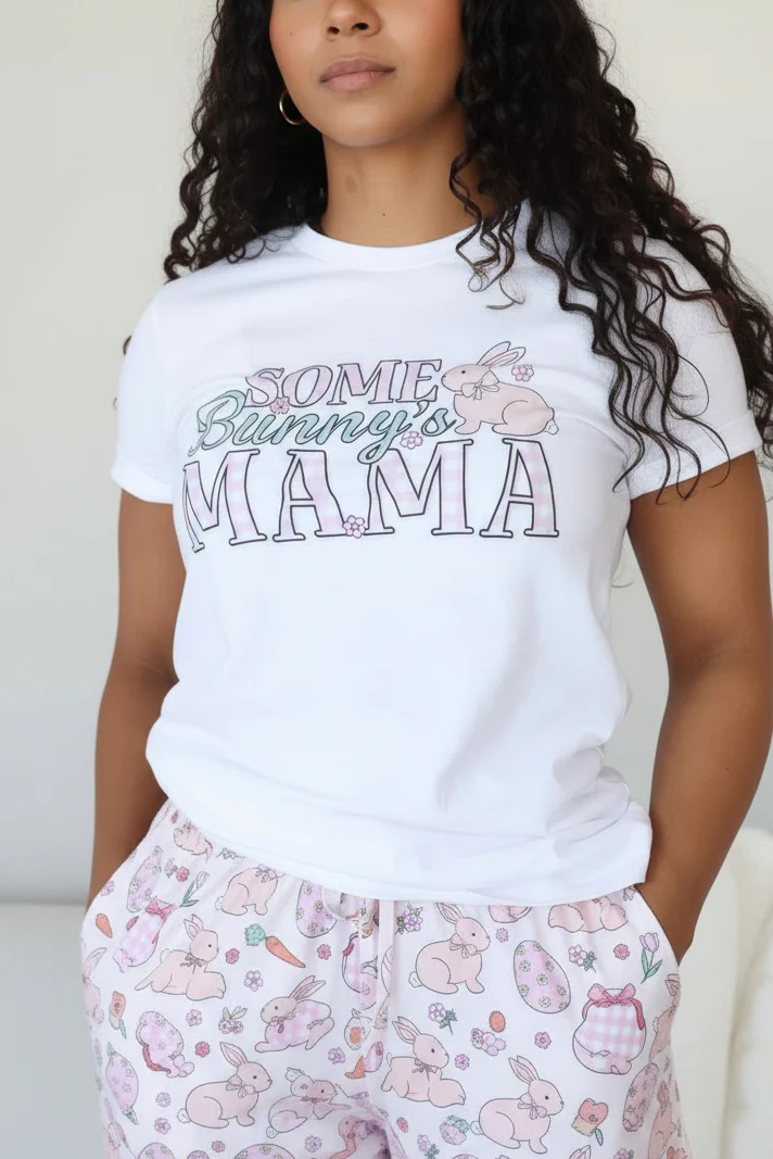 Some Bunny's Parent Adult Graphic Tee | White - Image 10