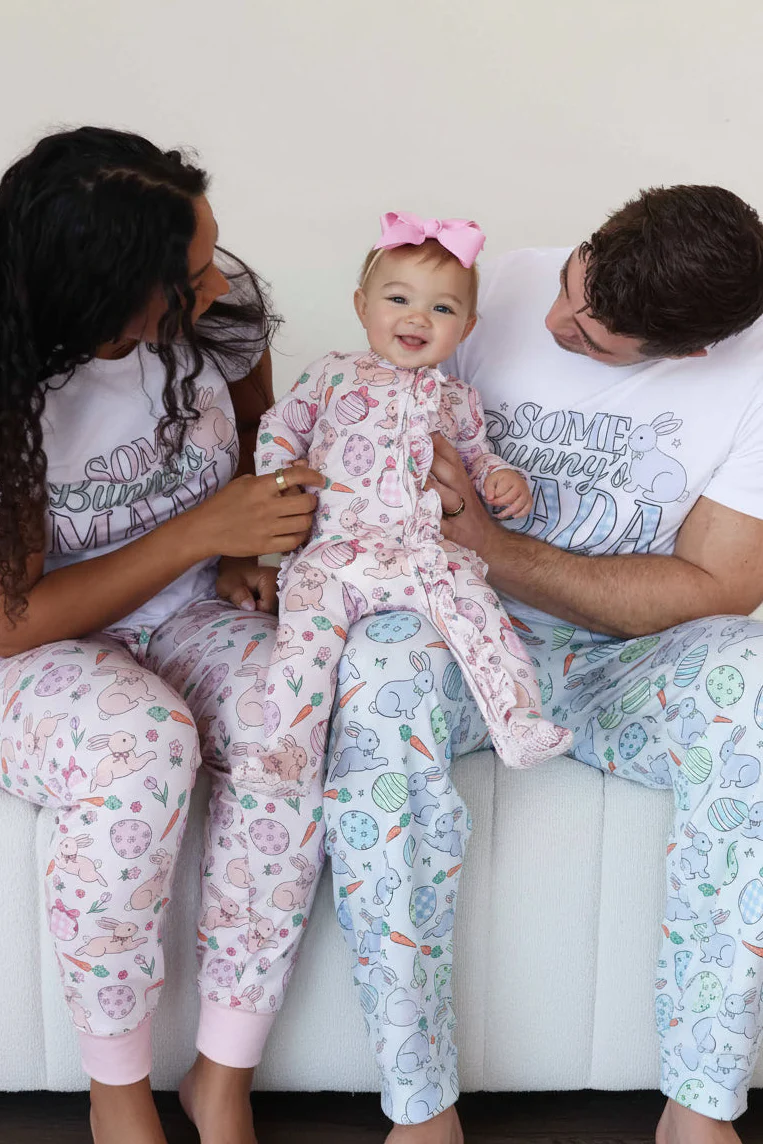 Hoppy Spring Ruffle Zipper Footie | Pink - Image 17