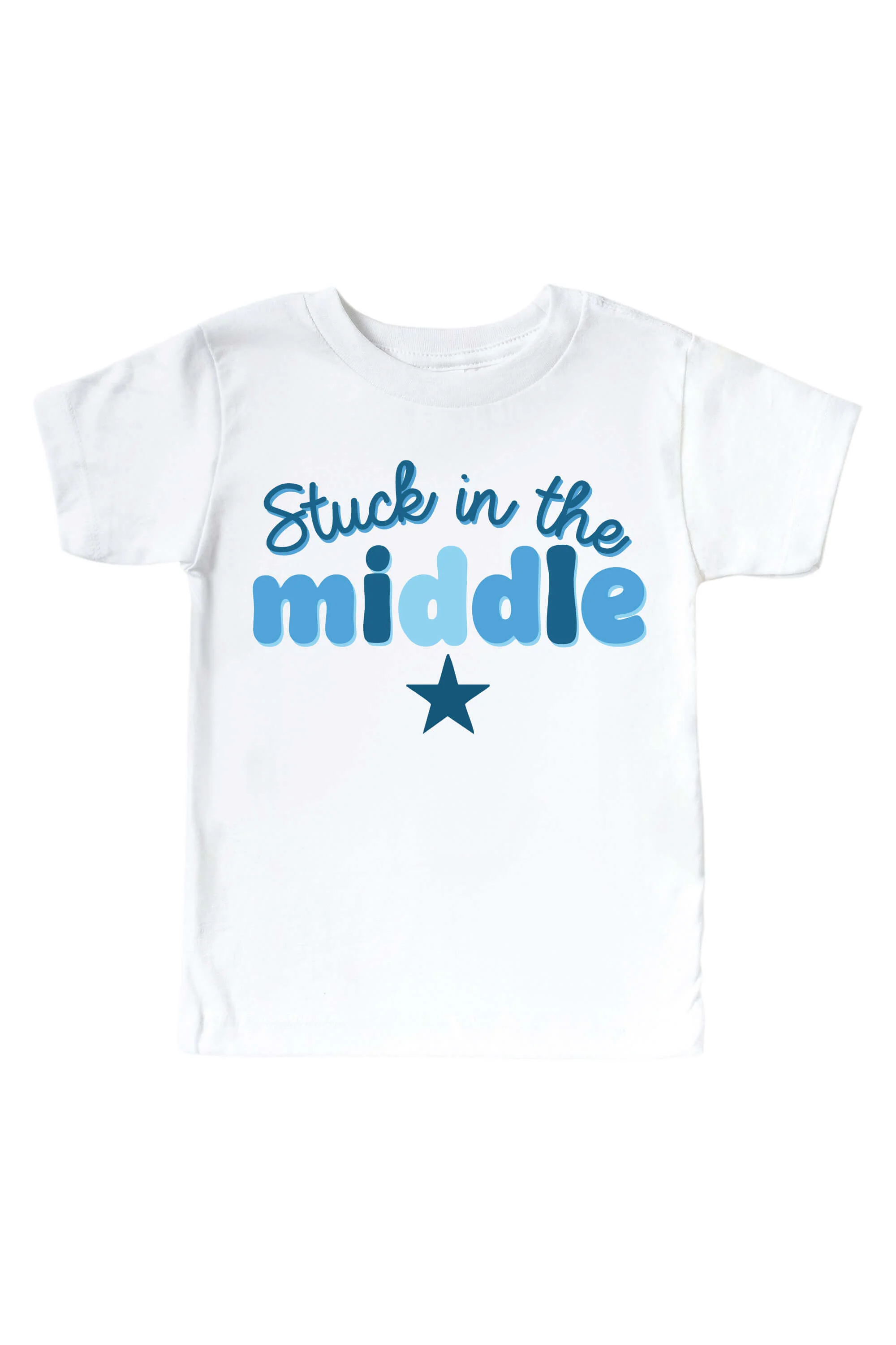 Stuck In The Middle Kids Graphic Tee | White - Image 2