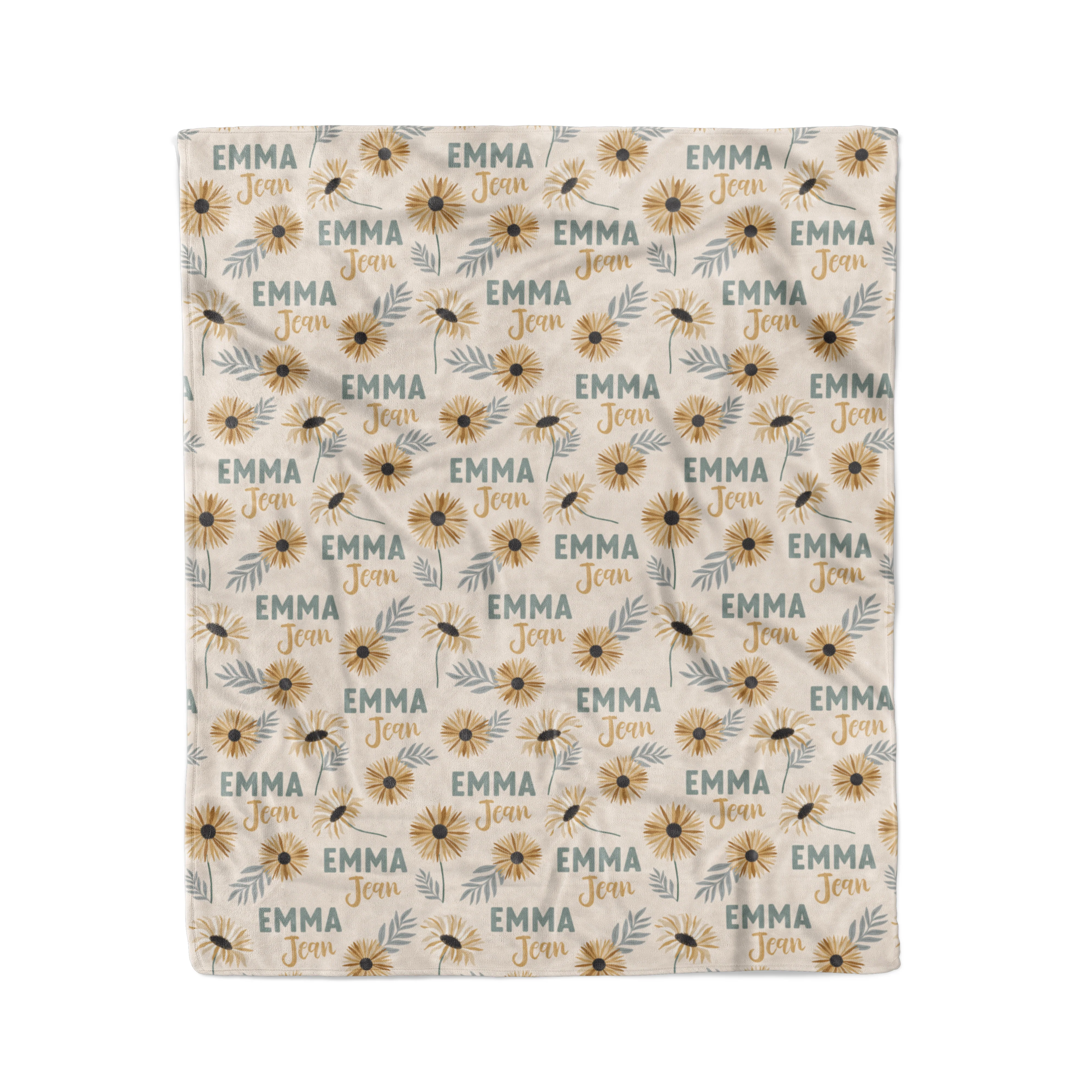 Sunday's Daisy Personalized Kids Blanket - Image 3