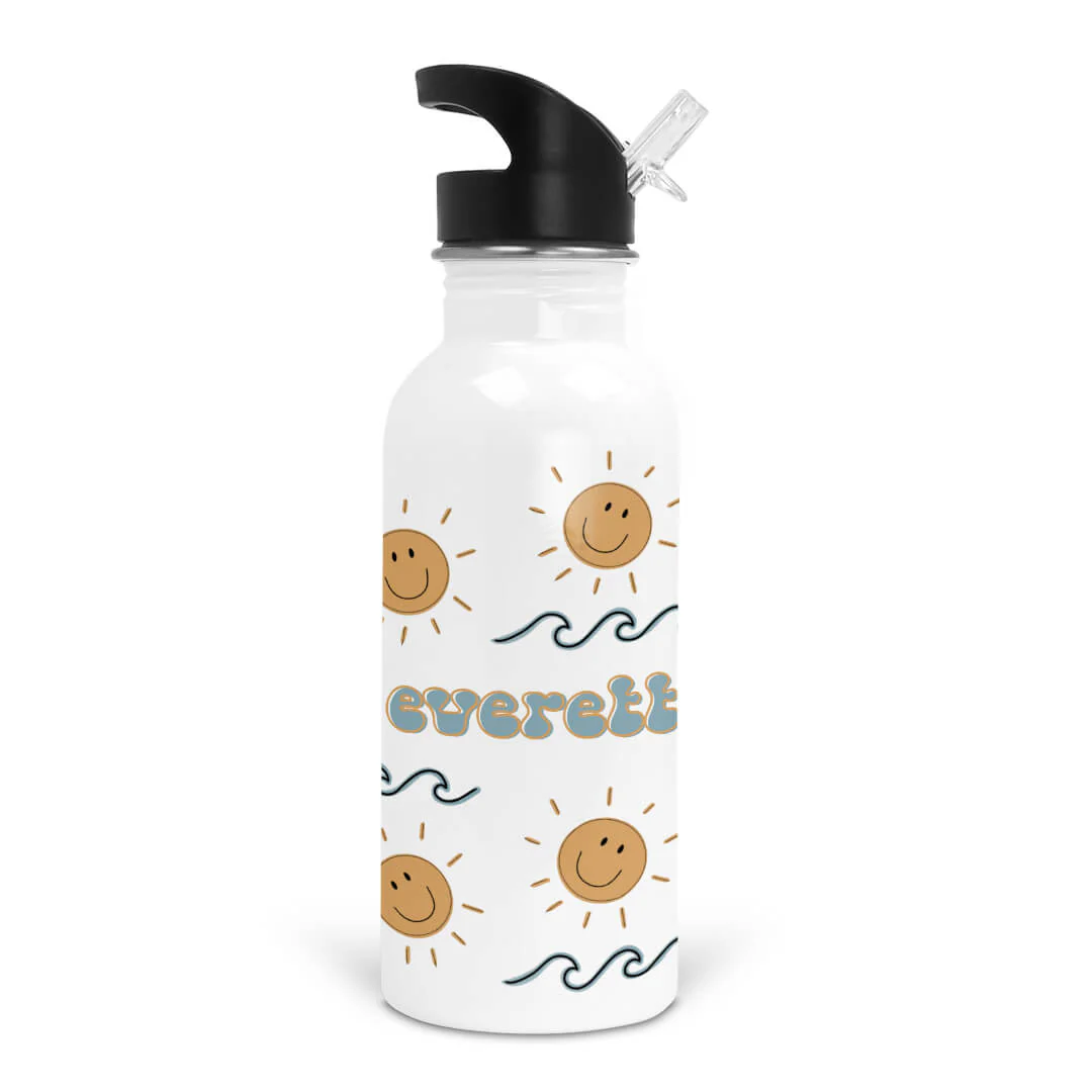Sun's Out Personalized Kids Water Bottle