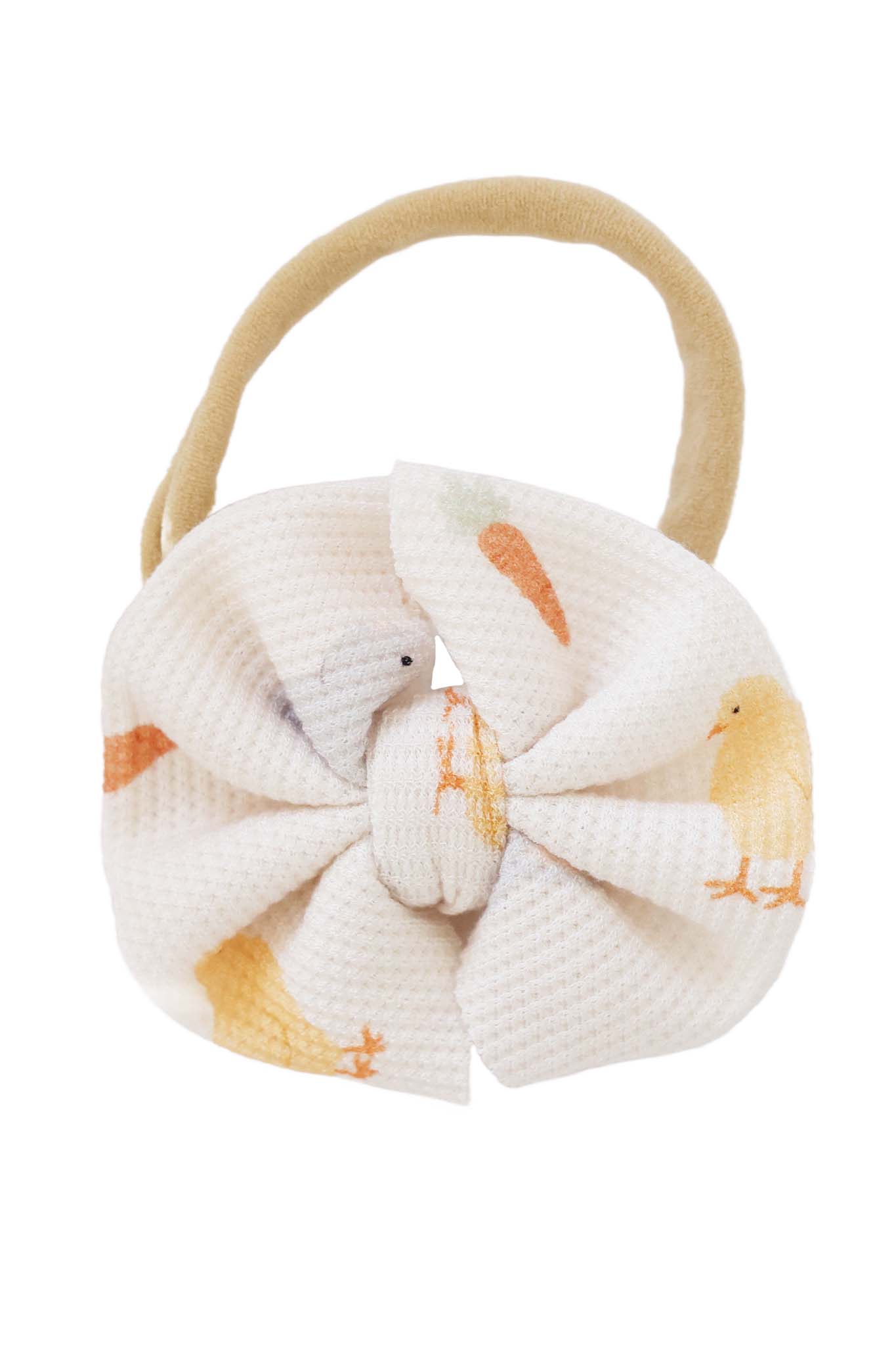 Sweet Peep Bamboo Waffle Bow Headband