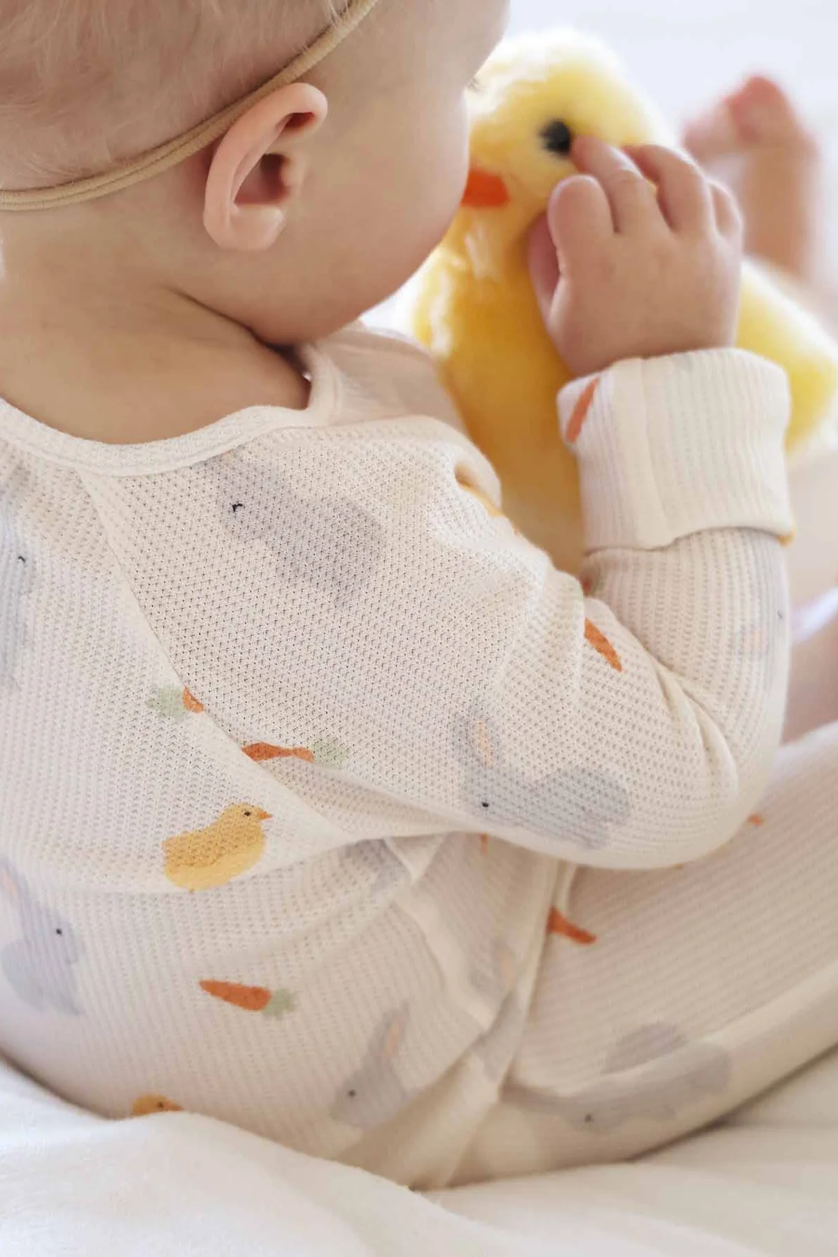 Sweet Peep Bamboo Waffle Convertible Zip Romper - Image 16