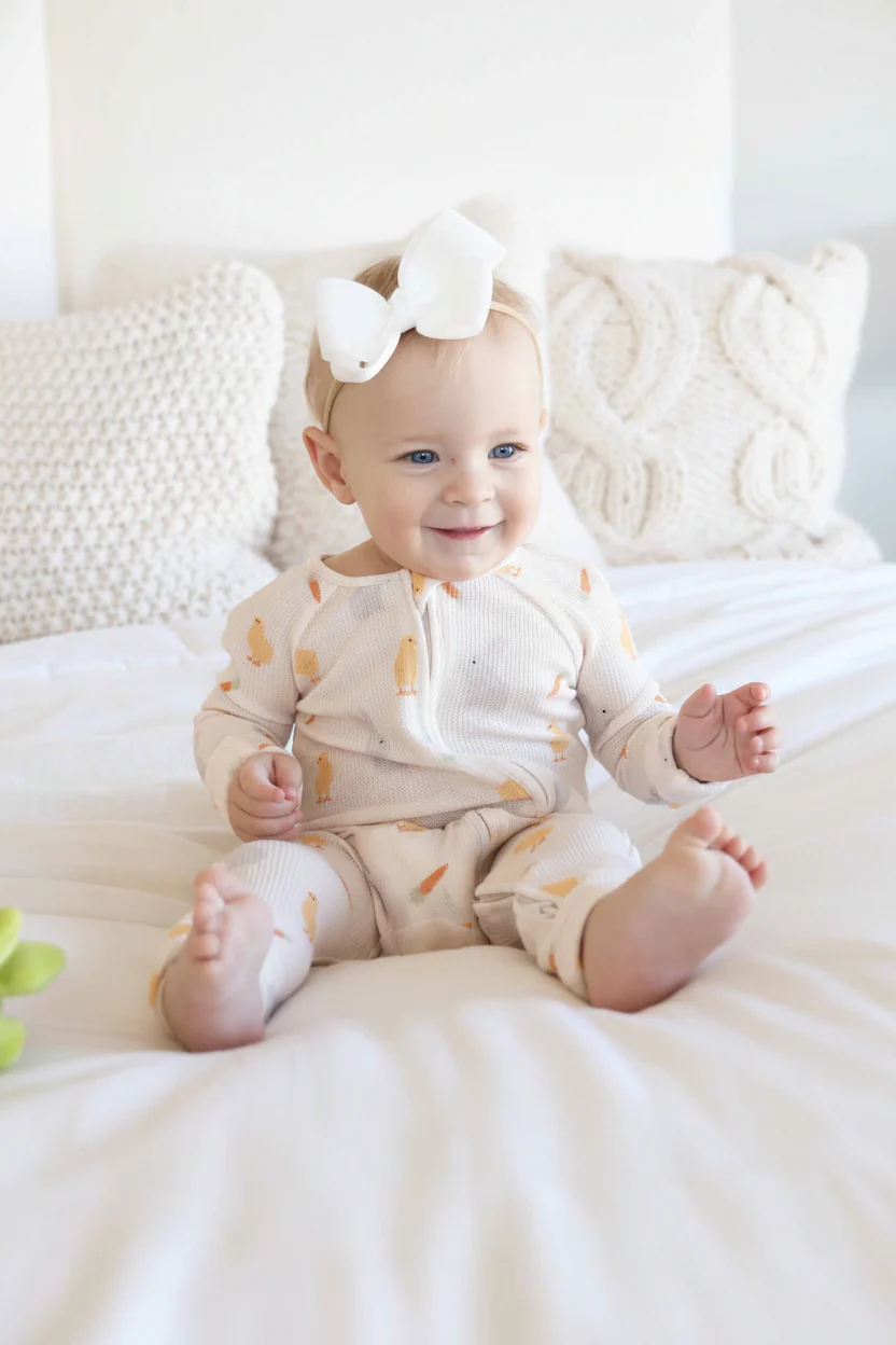 Sweet Peep Bamboo Waffle Convertible Zip Romper - Image 17