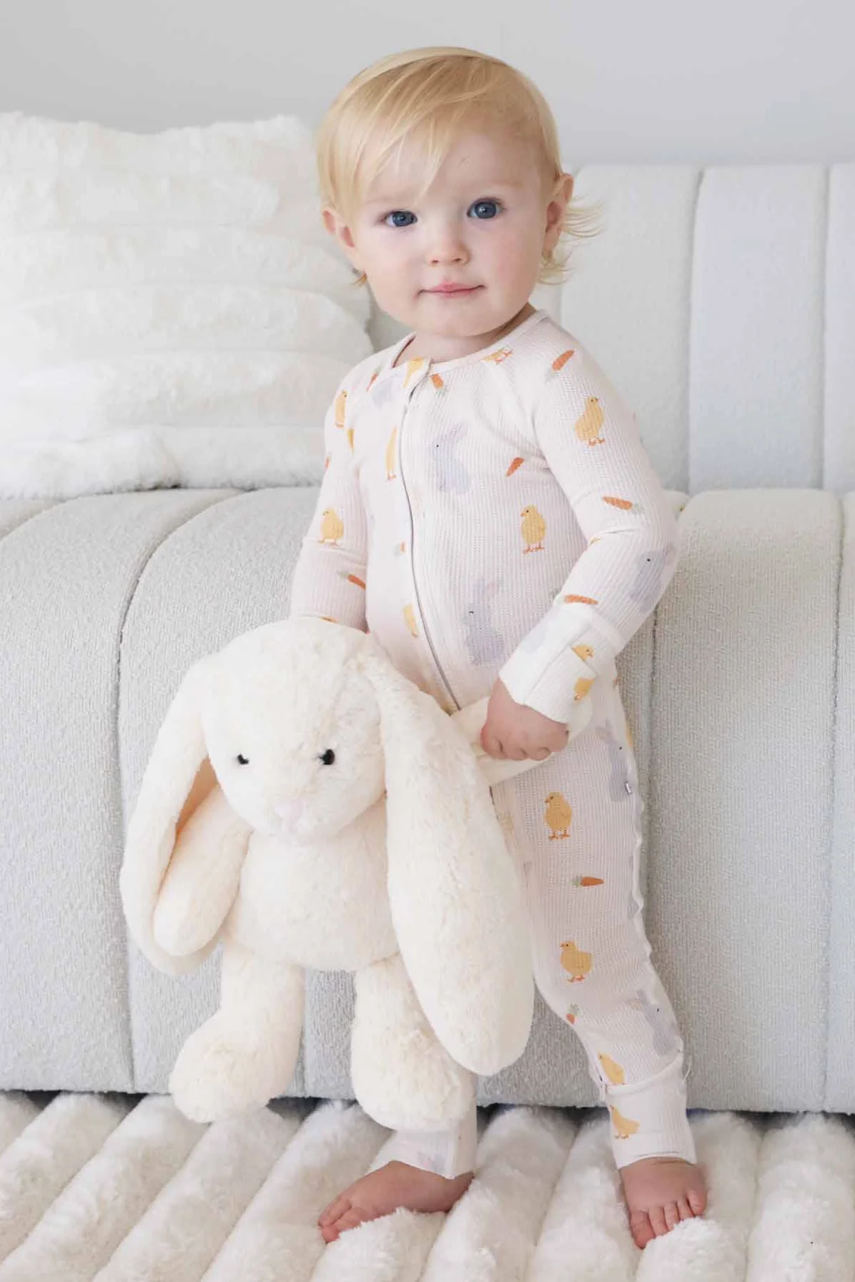 Sweet Peep Bamboo Waffle Convertible Zip Romper - Image 20