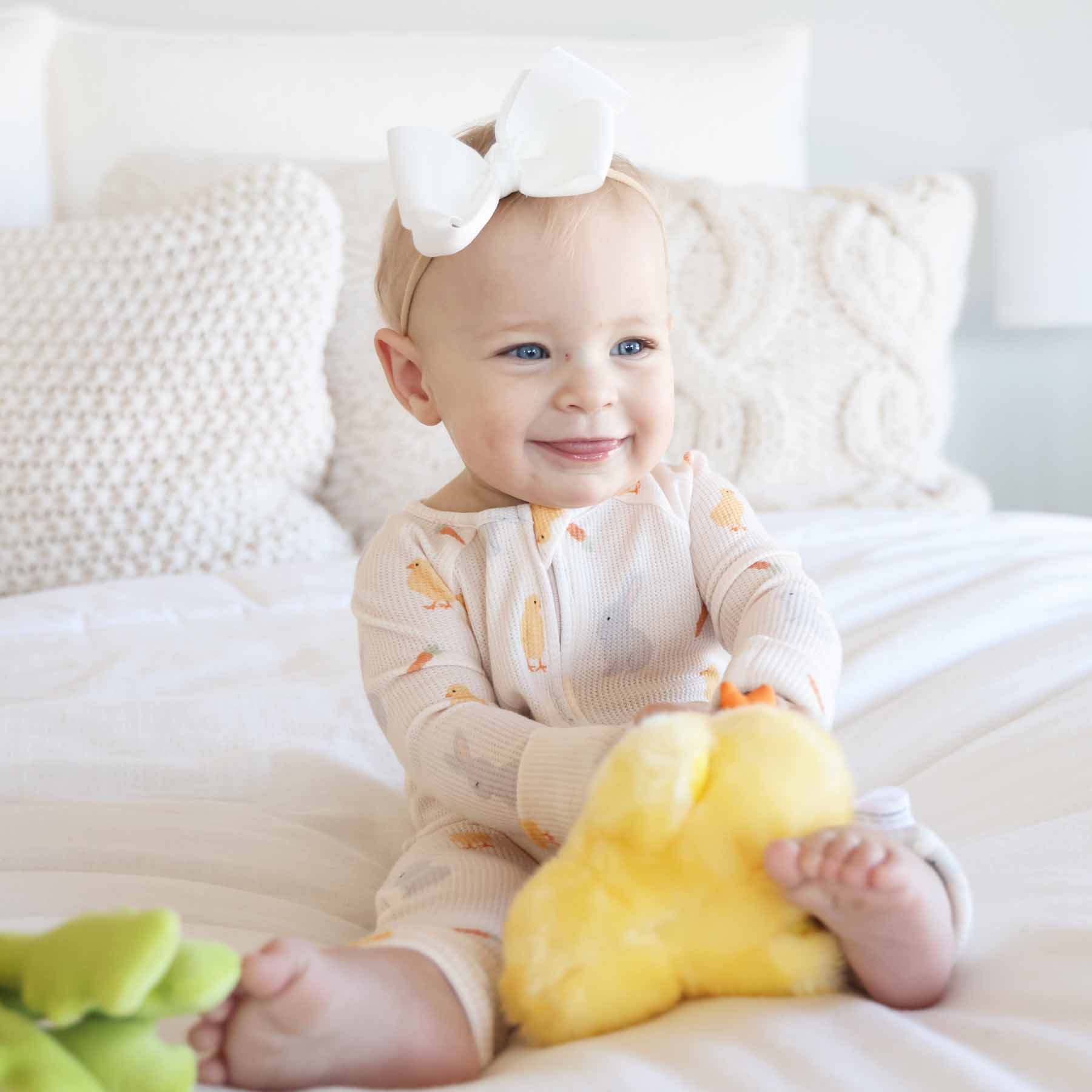 Sweet Peep Bamboo Waffle Convertible Zip Romper - Image 7